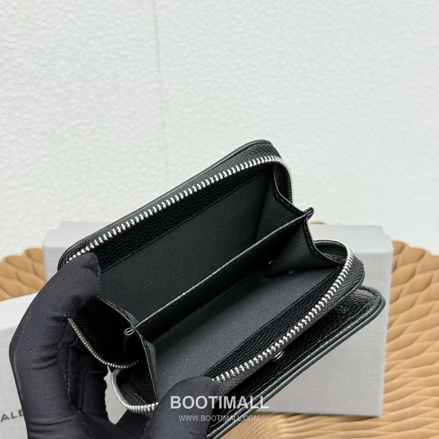 Balenciaga Cash Papier Mini Grained Calfskin Wallet 발렌시아가 캐시 파피에 미니 그레인드 카프스킨 11.5cm 8
