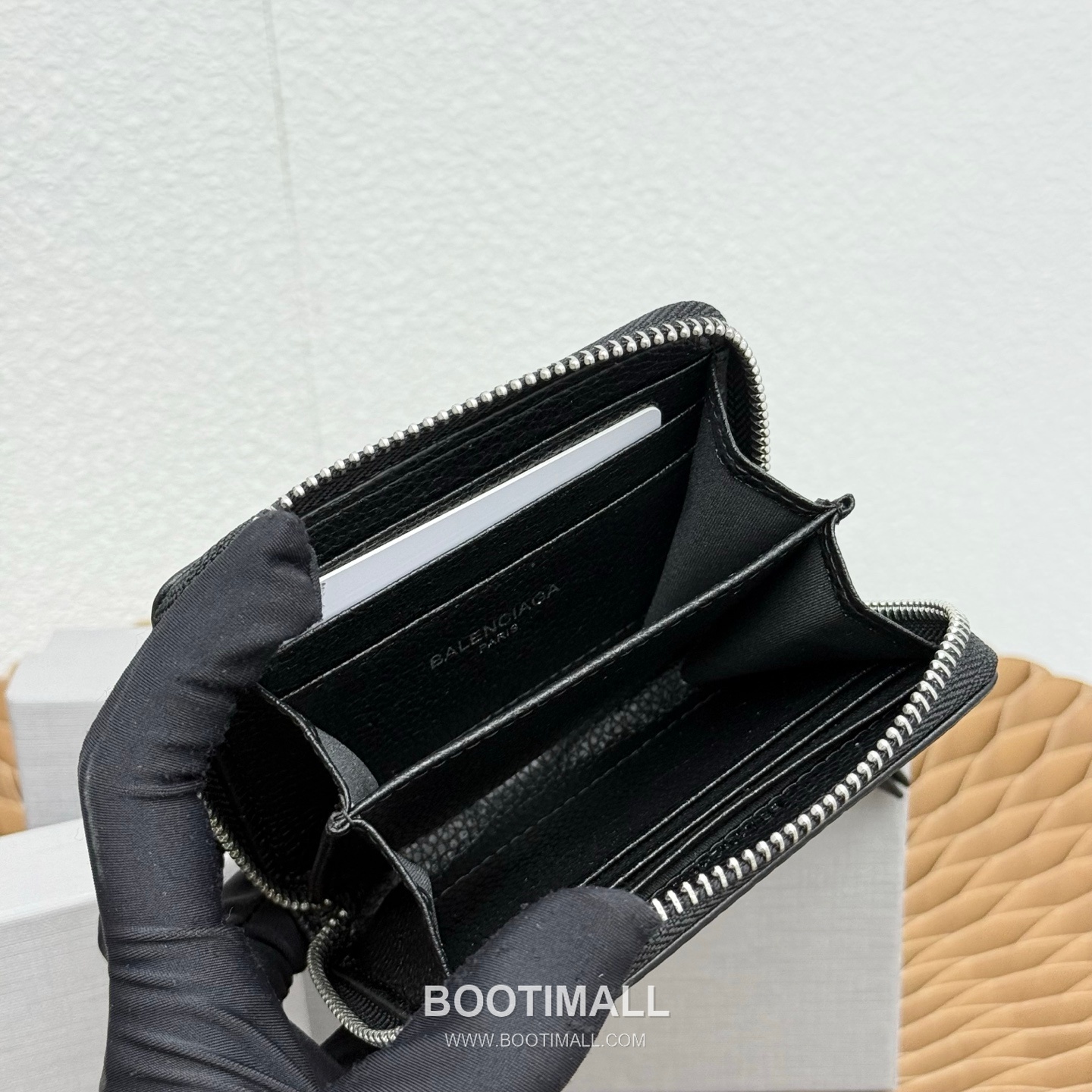 Balenciaga Cash Envelope Grained Calfskin Coin Purse 발렌시아가 캐시 엔벨로프 그레인드 카프스킨 동전지갑 11.5cm 7