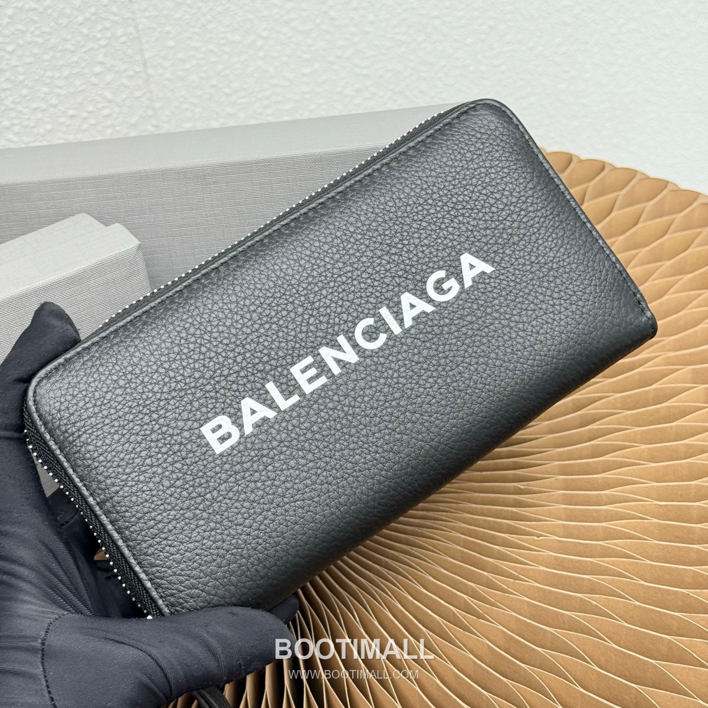 Balenciaga Cash Continental Grained Calfskin Black Long Wallet 발렌시아가 캐시 컨티넨탈 그레인드 카프스킨 블랙 장지갑 19cm 2