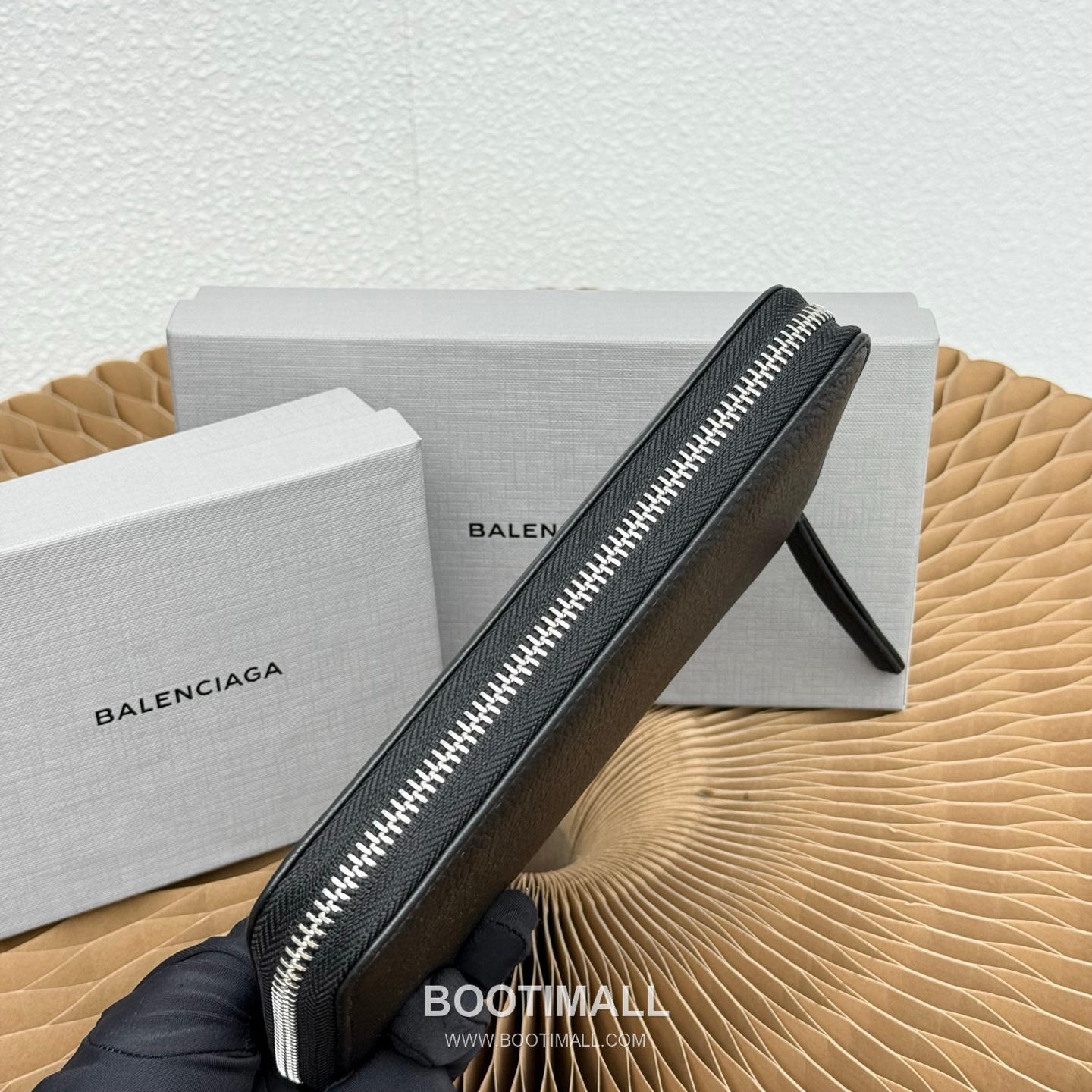 Balenciaga Cash Continental Grained Calfskin Black Long Wallet 발렌시아가 캐시 컨티넨탈 그레인드 카프스킨 블랙 장지갑 19cm 3