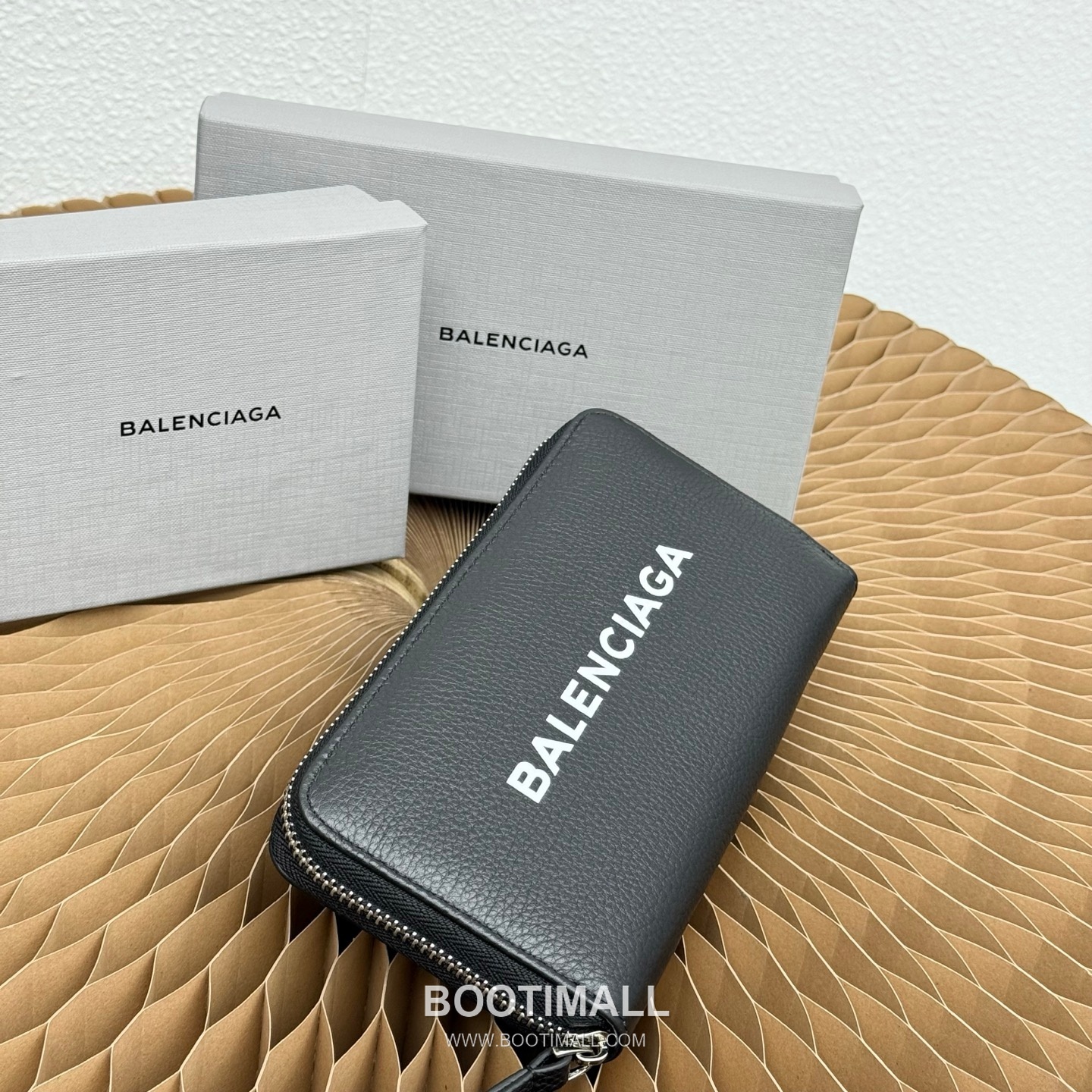 Balenciaga Cash Continental Grained Calfskin Black Long Wallet 발렌시아가 캐시 컨티넨탈 그레인드 카프스킨 블랙 장지갑 19cm 8