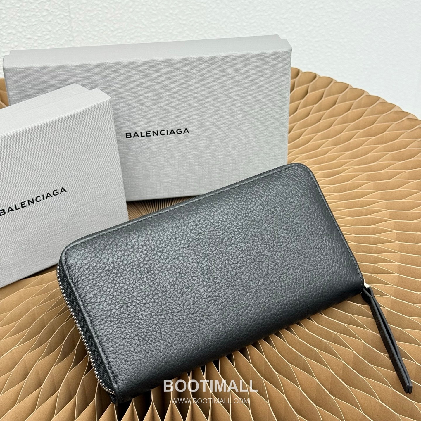 Balenciaga Cash Continental Grained Calfskin Black Long Wallet 발렌시아가 캐시 컨티넨탈 그레인드 카프스킨 블랙 장지갑 19cm 9
