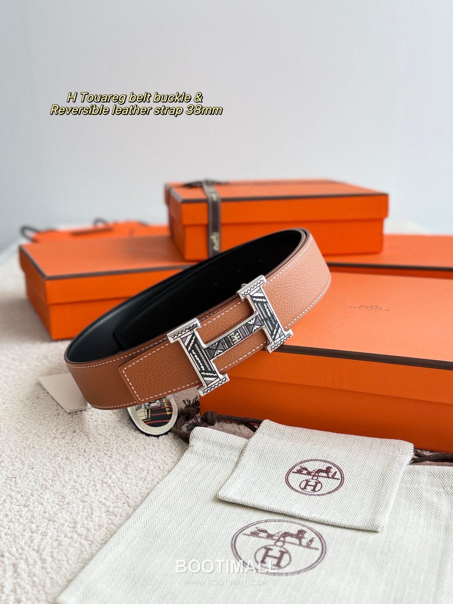 Hermès H Touareg Togo Calfskin Belt 에르메스 H 투아레그 토고 카프스킨 벨트 3.8cm 1
