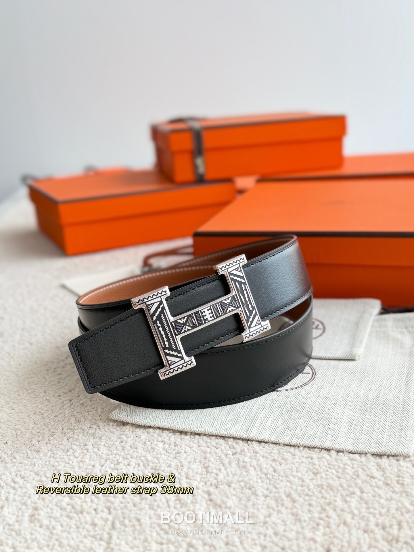 Hermès H Touareg Togo Calfskin Belt 에르메스 H 투아레그 토고 카프스킨 벨트 3.8cm 3