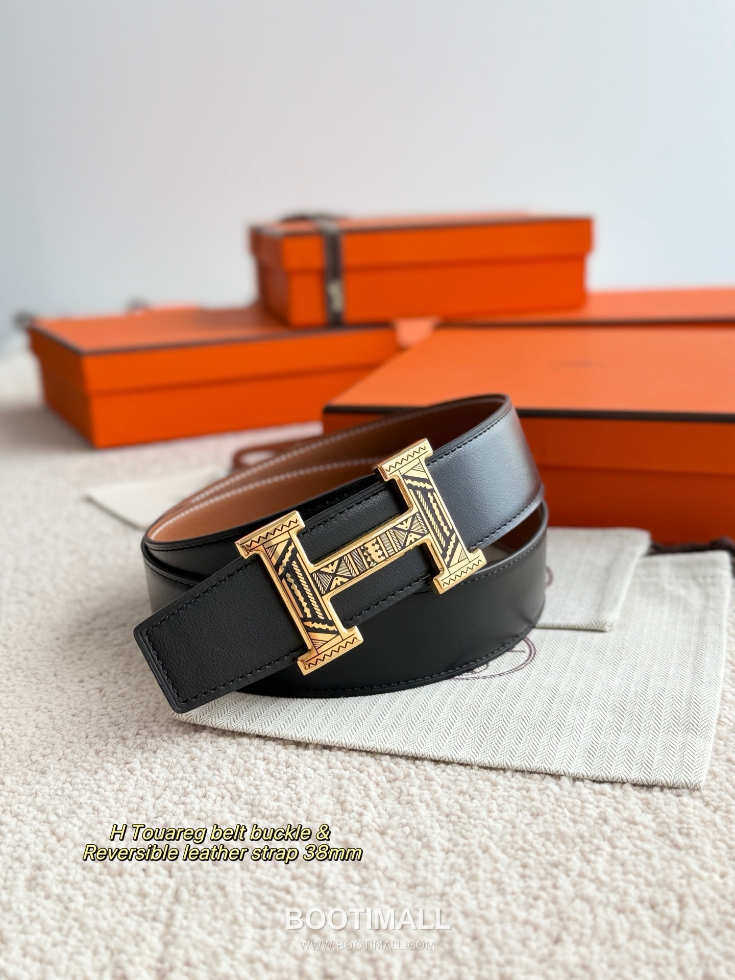Hermès H Touareg Togo Calfskin Belt 에르메스 H 투아레그 토고 카프스킨 벨트 3.8cm 3