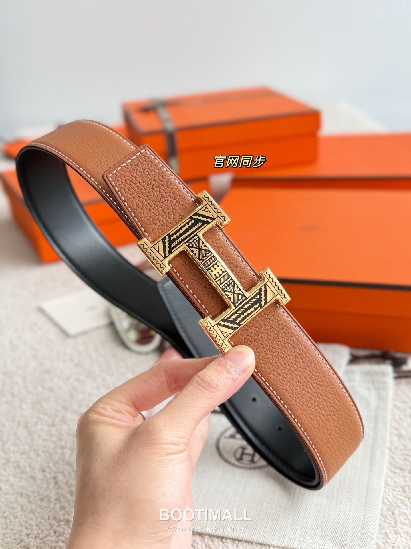 Hermès H Touareg Togo Calfskin Belt 에르메스 H 투아레그 토고 카프스킨 벨트 3.8cm 4