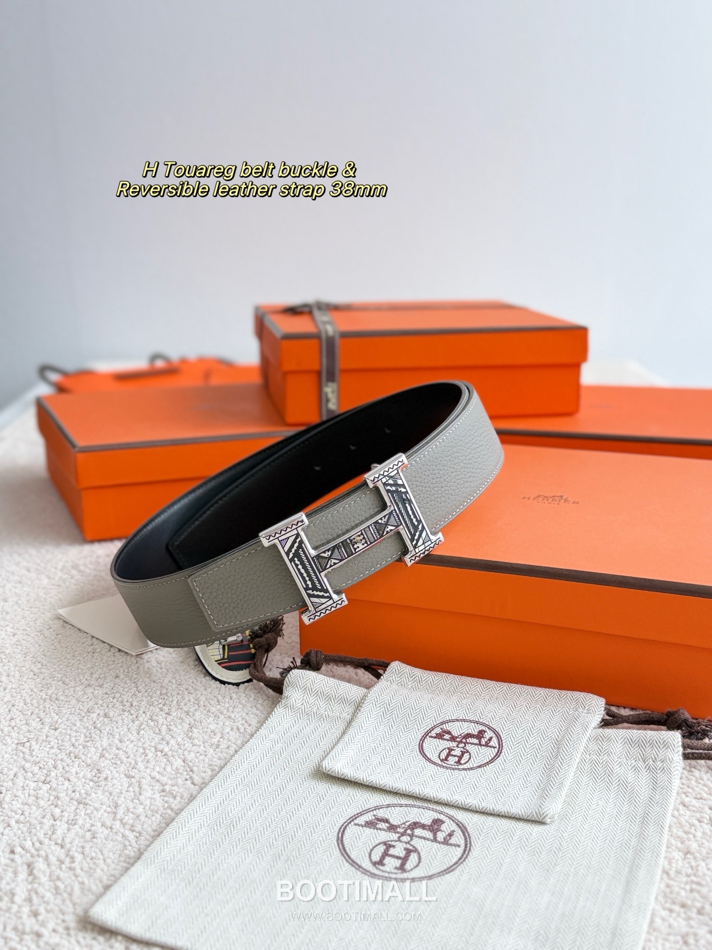 Hermès H Touareg Togo Calfskin Belt 에르메스 H 투아레그 토고 카프스킨 벨트 3.8cm 1