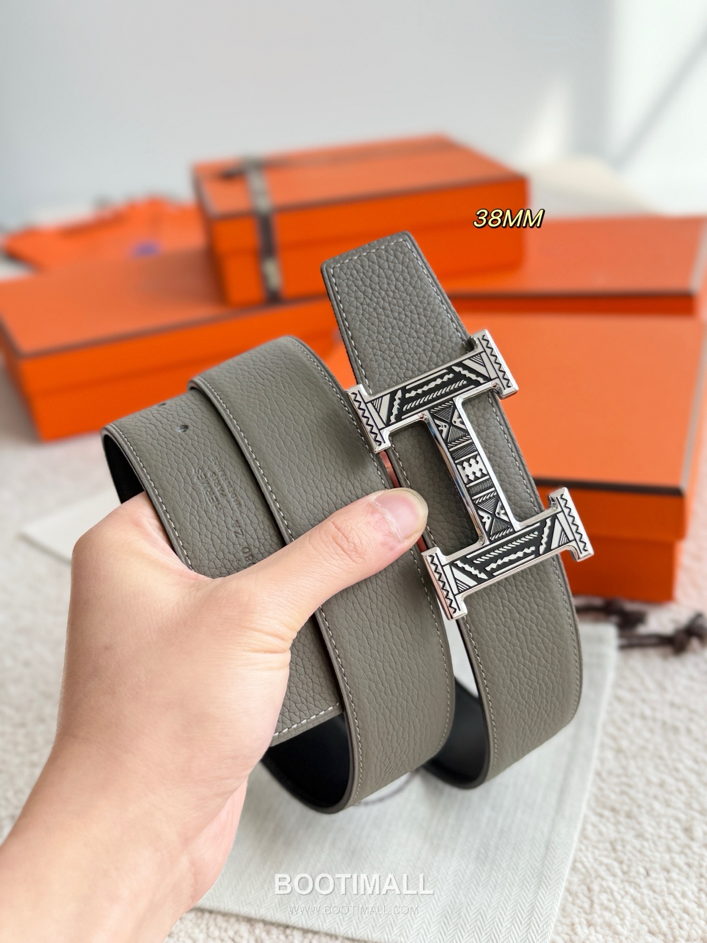 Hermès H Touareg Togo Calfskin Belt 에르메스 H 투아레그 토고 카프스킨 벨트 3.8cm 5