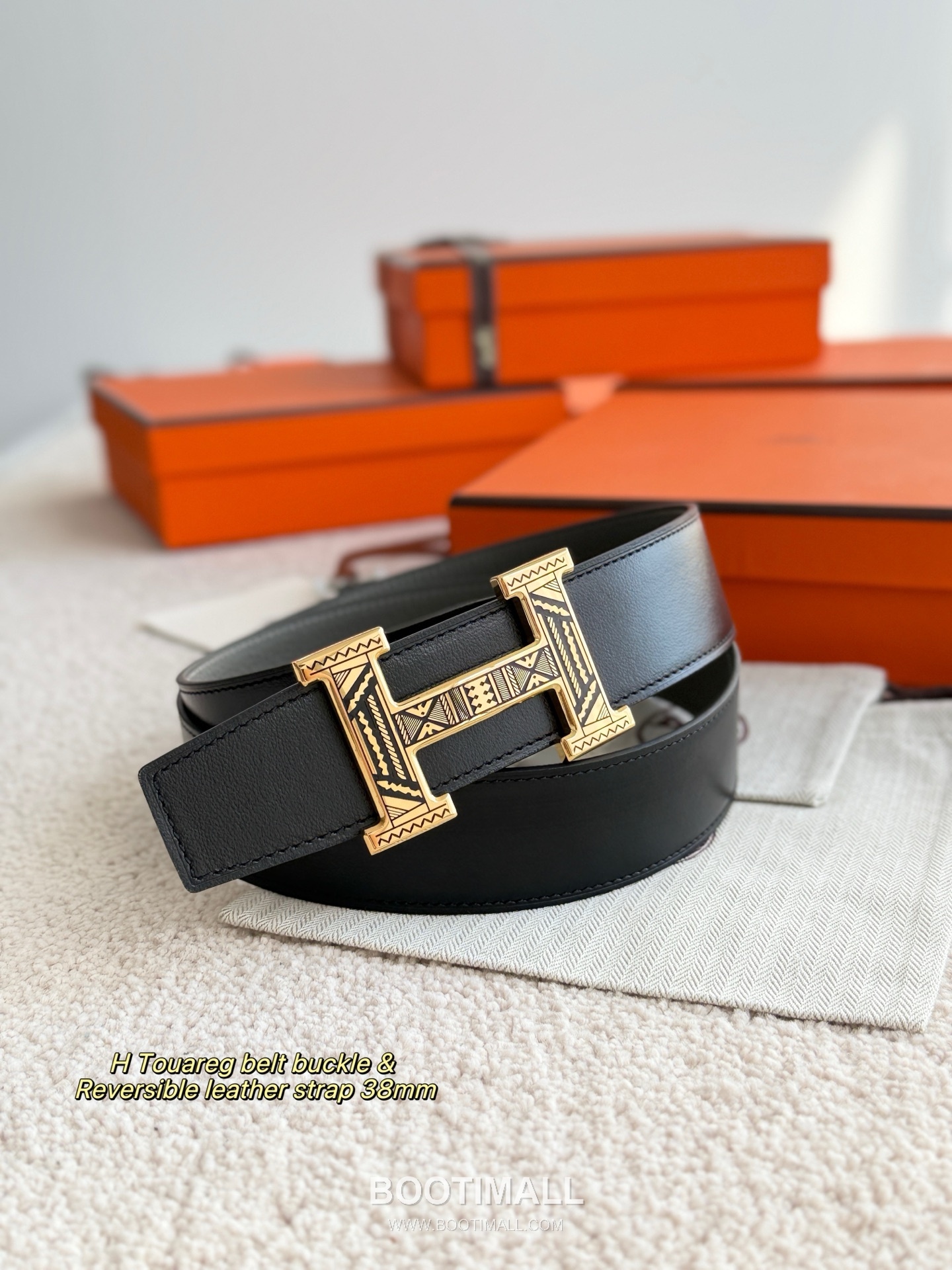 Hermès H Touareg Togo Calfskin Belt 에르메스 H 투아레그 토고 카프스킨 벨트 3.8cm 3