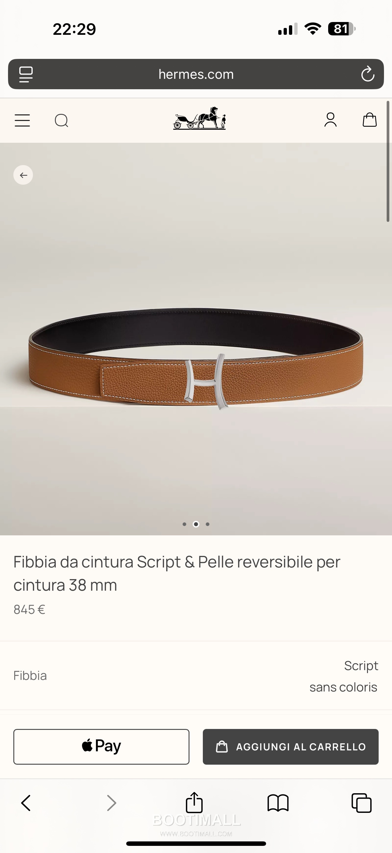 Hermès Script Buckle Togo Calfskin Belt 에르메스 스크립트 버클 토고 카프스킨 벨트 3.8cm 2
