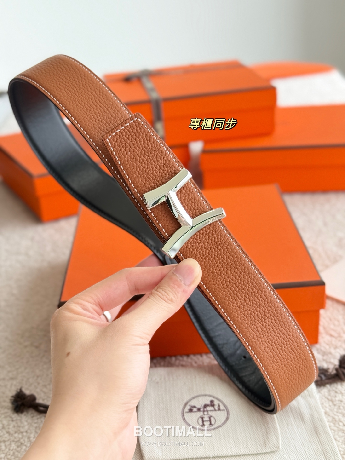 Hermès Script Buckle Togo Calfskin Belt 에르메스 스크립트 버클 토고 카프스킨 벨트 3.8cm 7