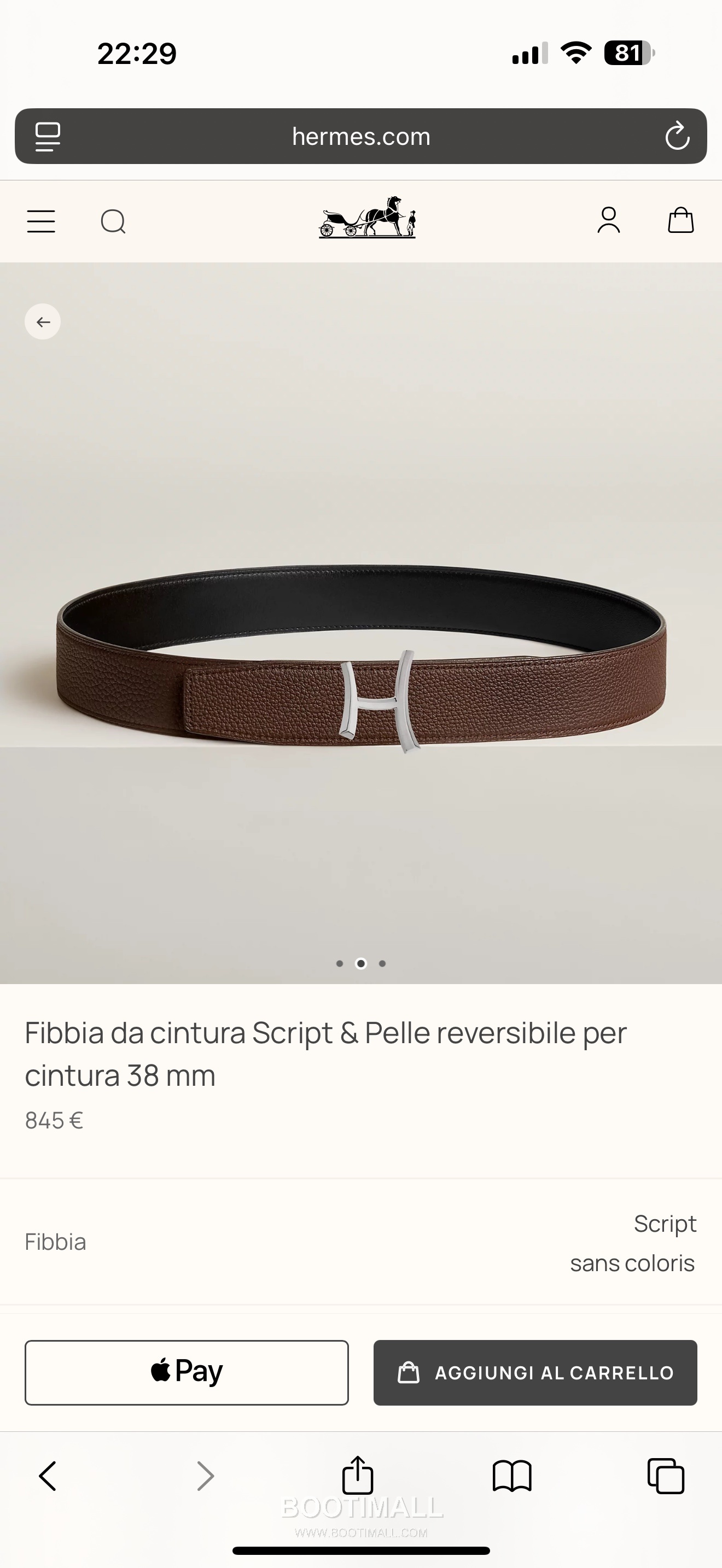 Hermès Script Buckle Togo Calfskin Belt 에르메스 스크립트 버클 토고 카프스킨 벨트 3.8cm 2