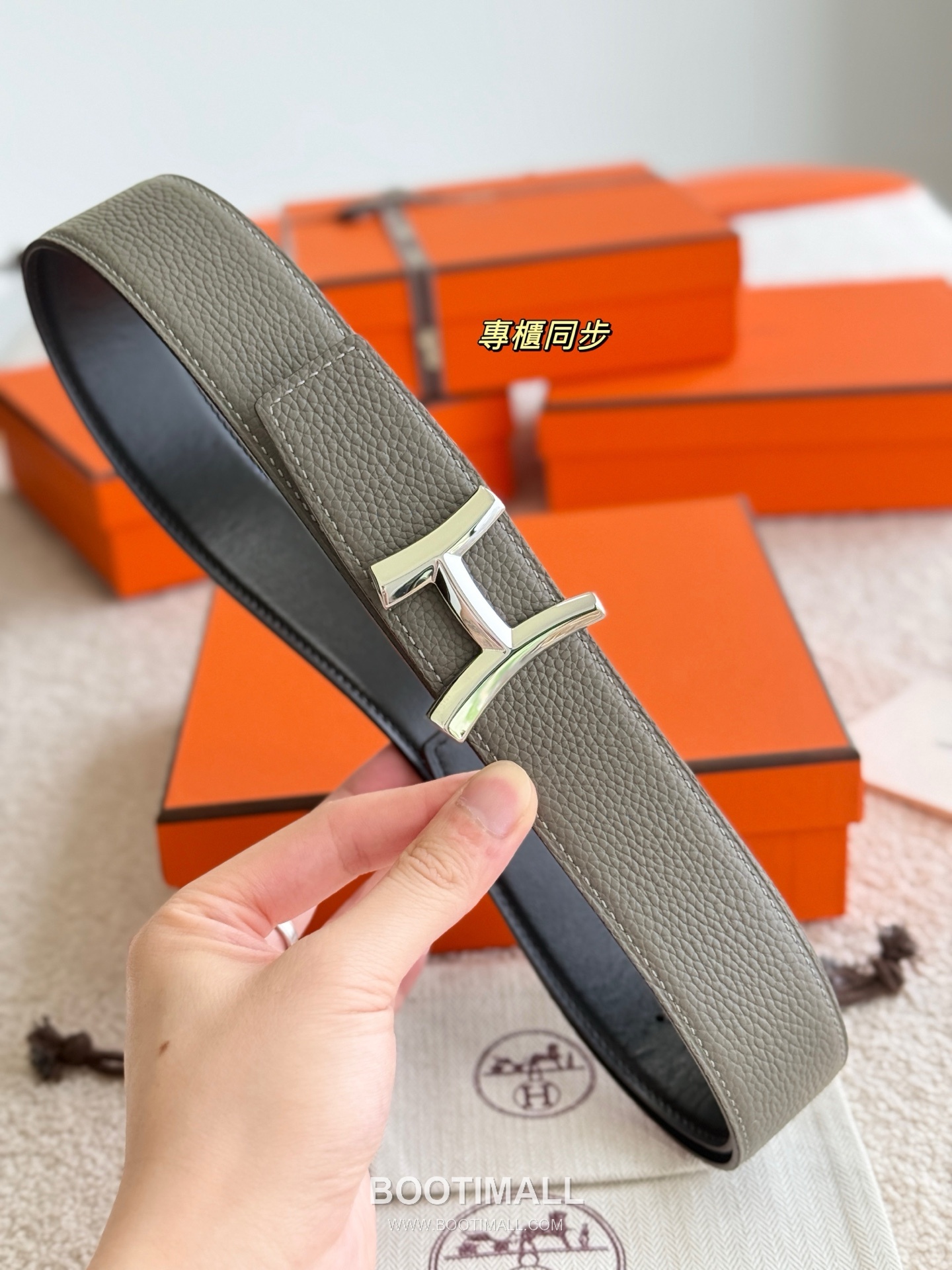Hermès Script Buckle Togo Calfskin Belt 에르메스 스크립트 버클 토고 카프스킨 벨트 3.8cm 7