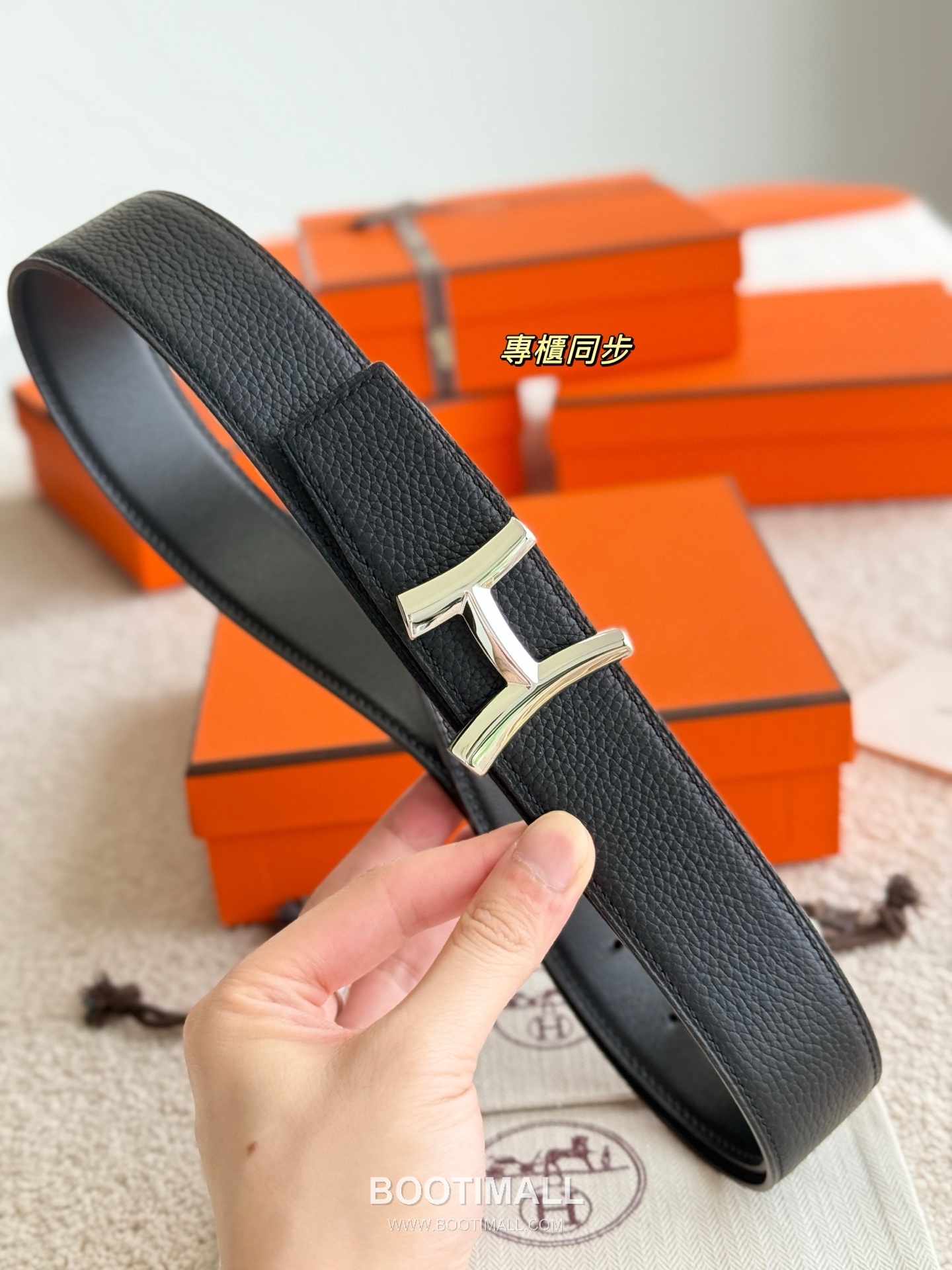 Hermès Script Buckle Togo Calfskin Belt 에르메스 스크립트 버클 토고 카프스킨 벨트 3.8cm 7