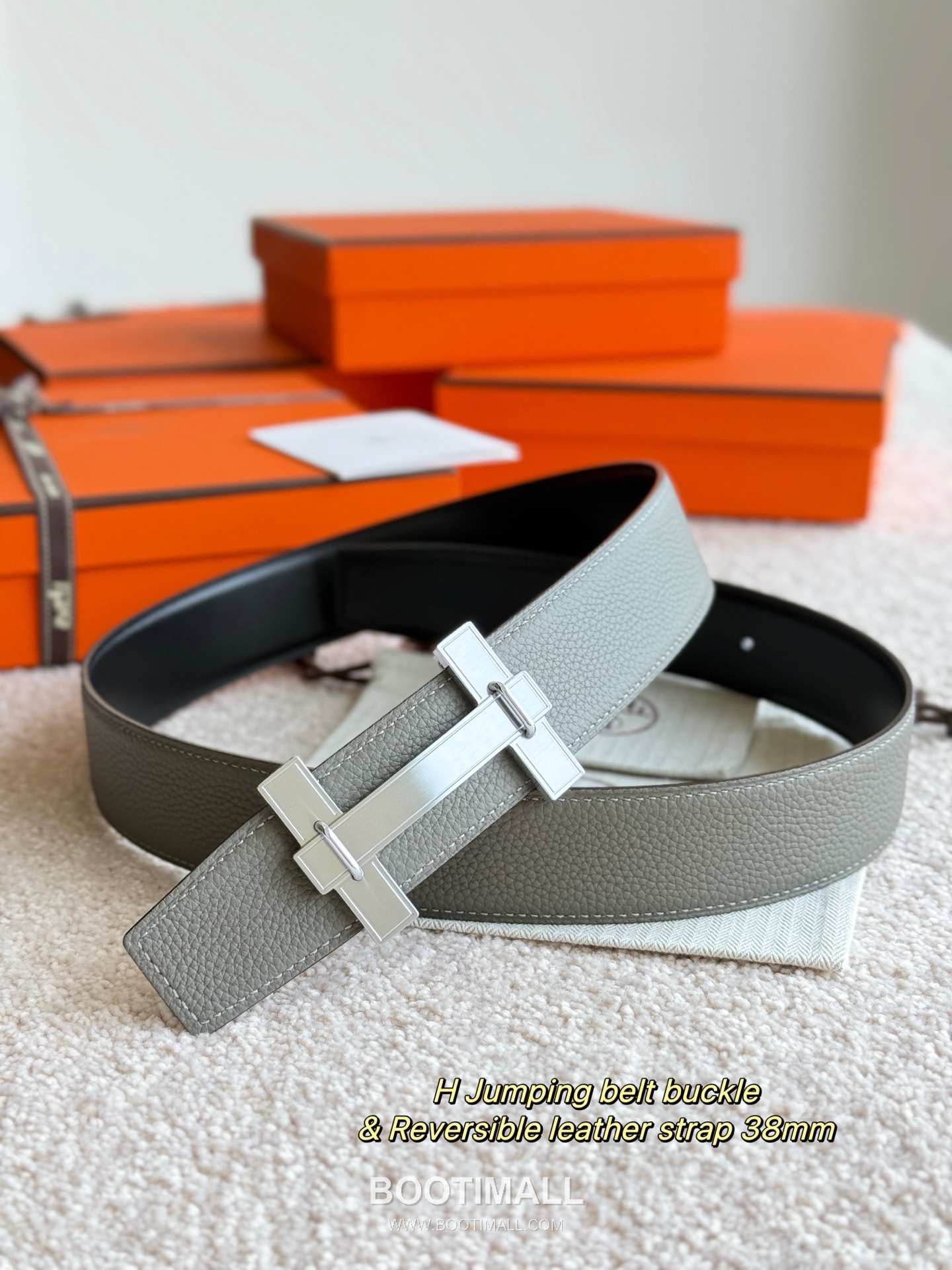 
Hermès Jumping Buckle Togo Calfskin Belt 에르메스 점핑 버클 토고 카프스킨 벨트 3.8cm 4