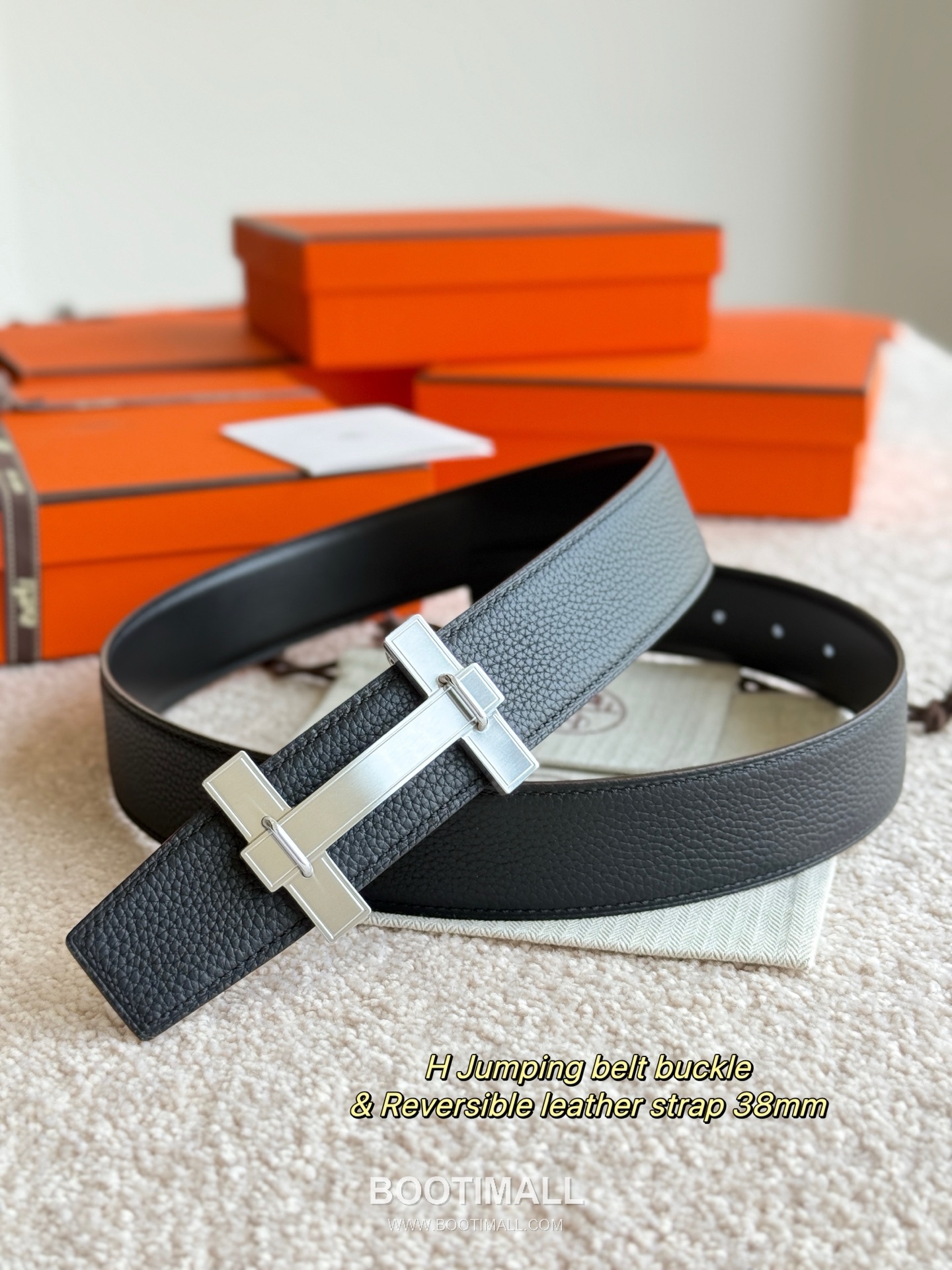 
Hermès Jumping Buckle Togo Calfskin Belt 에르메스 점핑 버클 토고 카프스킨 벨트 3.8cm 4