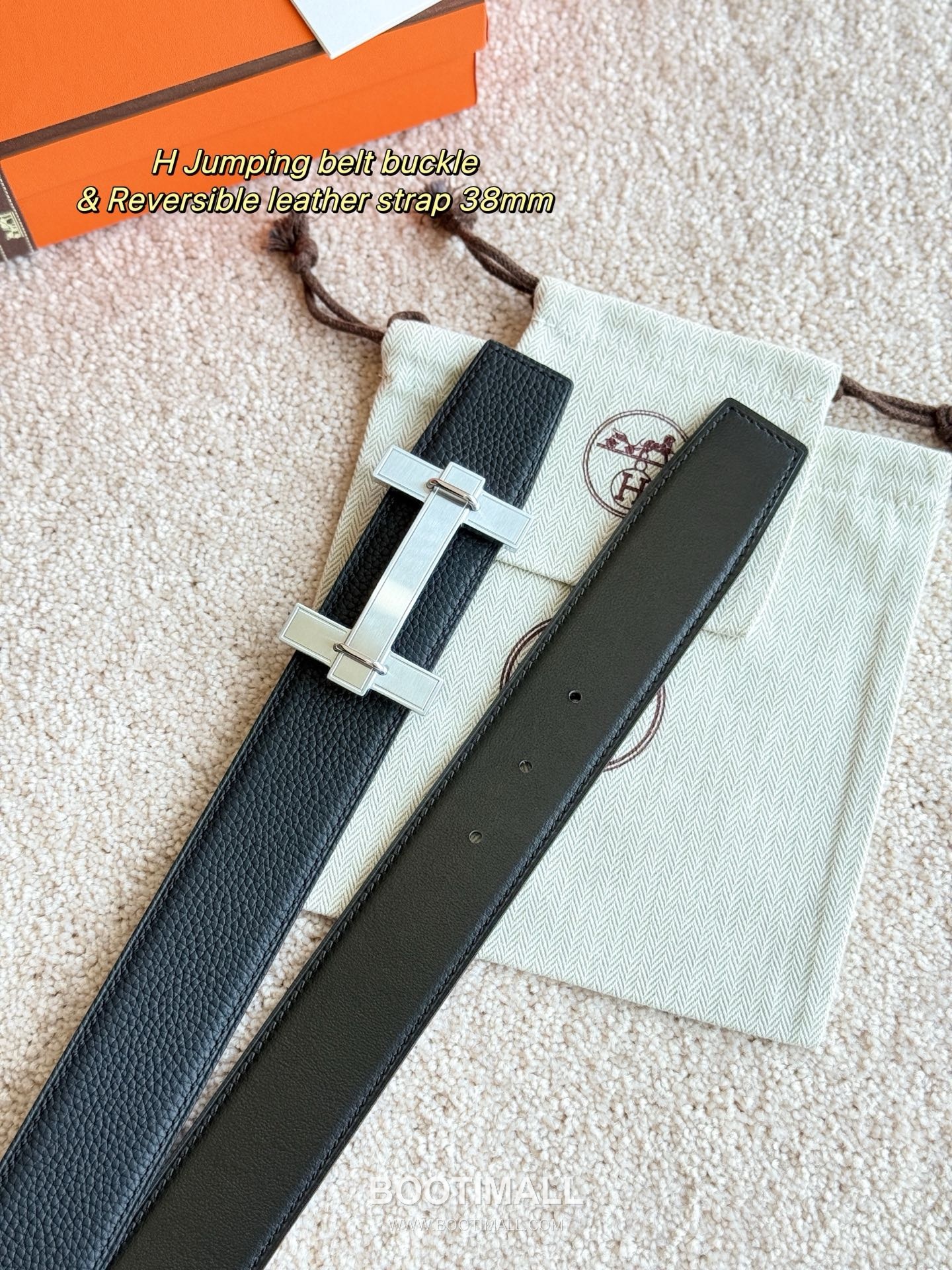 
Hermès Jumping Buckle Togo Calfskin Belt 에르메스 점핑 버클 토고 카프스킨 벨트 3.8cm 5