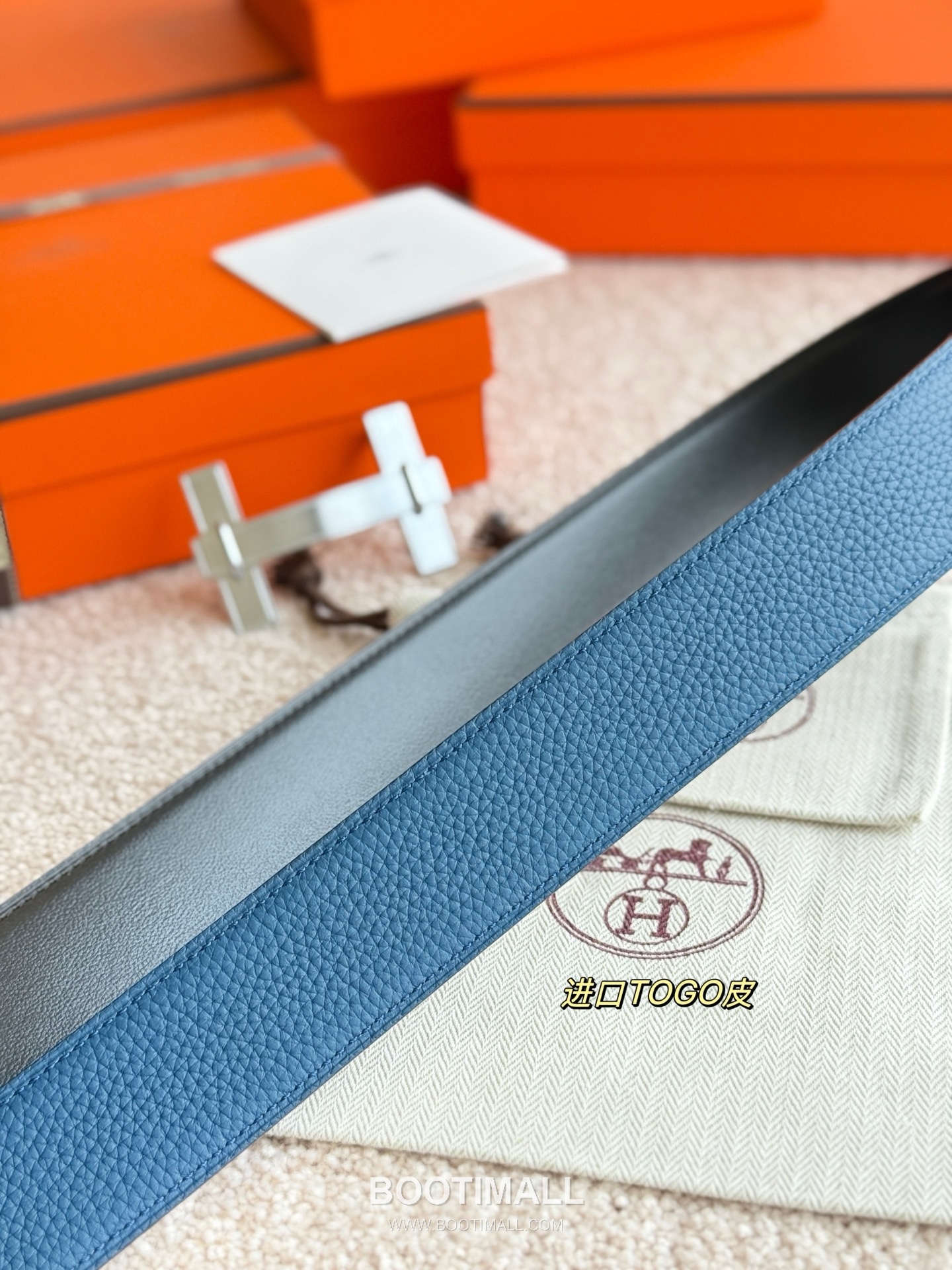 
Hermès Jumping Buckle Togo Calfskin Belt 에르메스 점핑 버클 토고 카프스킨 벨트 3.8cm 9