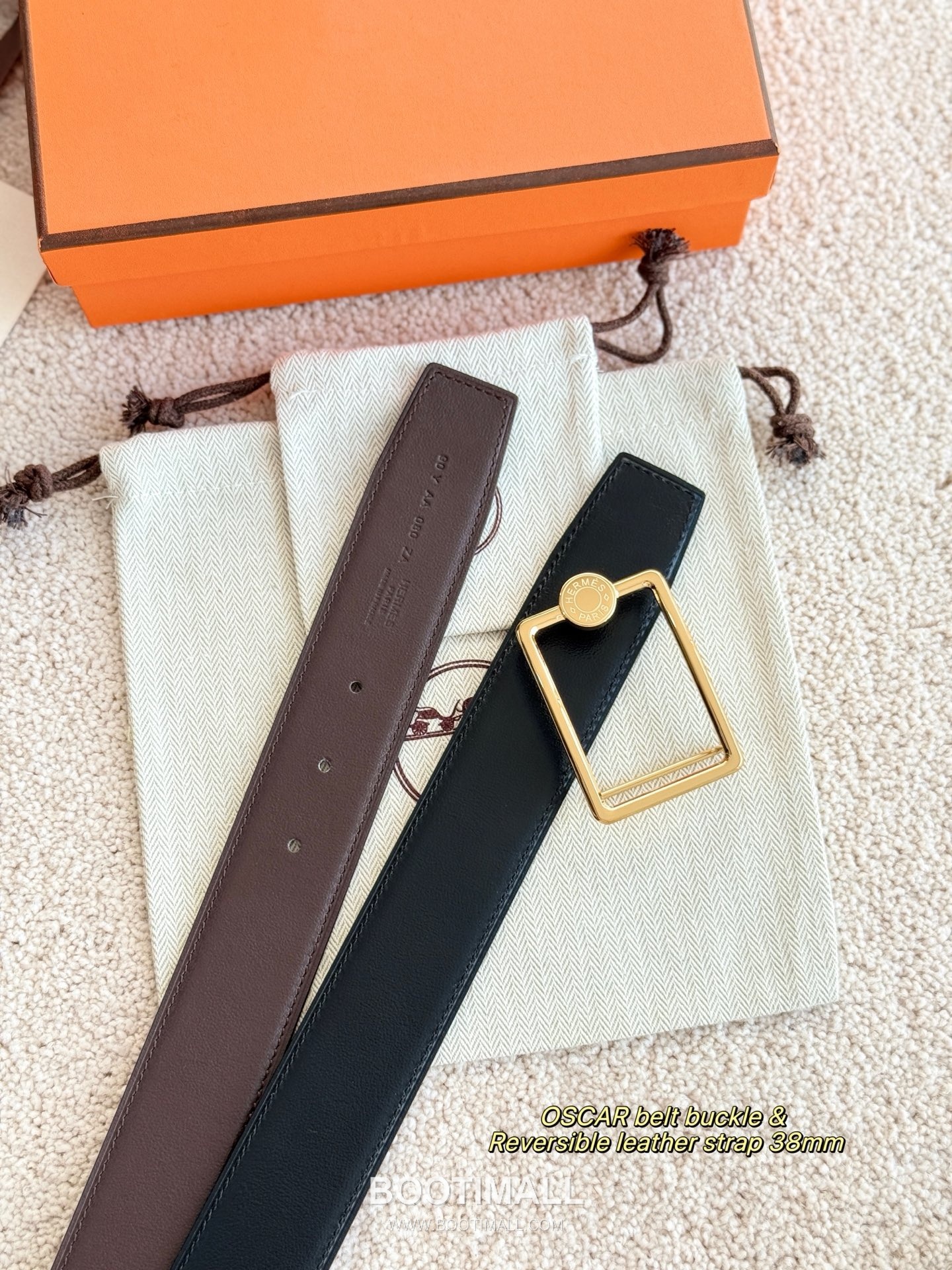 
Hermès Oscar Reversible Swift Calfskin Belt 에르메스 오스카 리버서블 스위프트 카프스킨 벨트 3.8cm 2