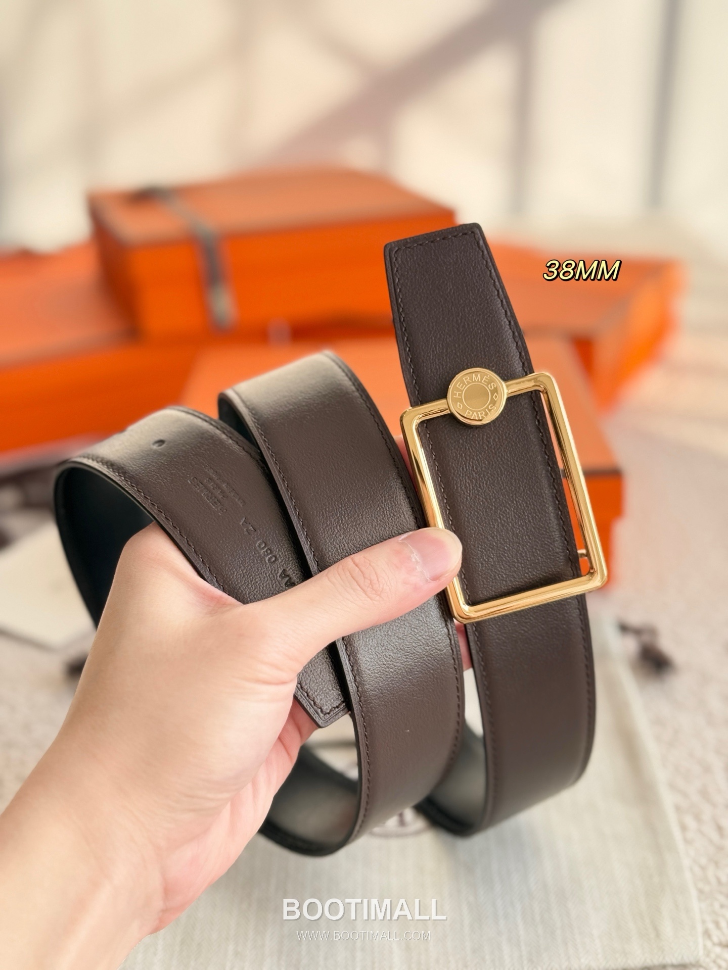 
Hermès Oscar Reversible Swift Calfskin Belt 에르메스 오스카 리버서블 스위프트 카프스킨 벨트 3.8cm 5