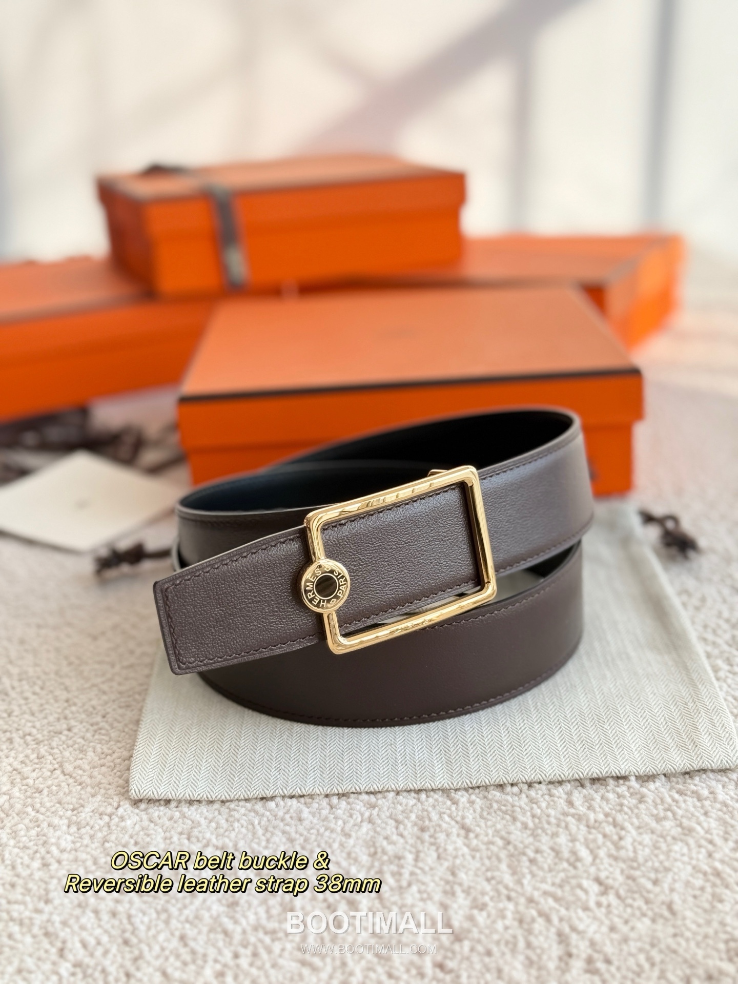 
Hermès Oscar Reversible Swift Calfskin Belt 에르메스 오스카 리버서블 스위프트 카프스킨 벨트 3.8cm 7