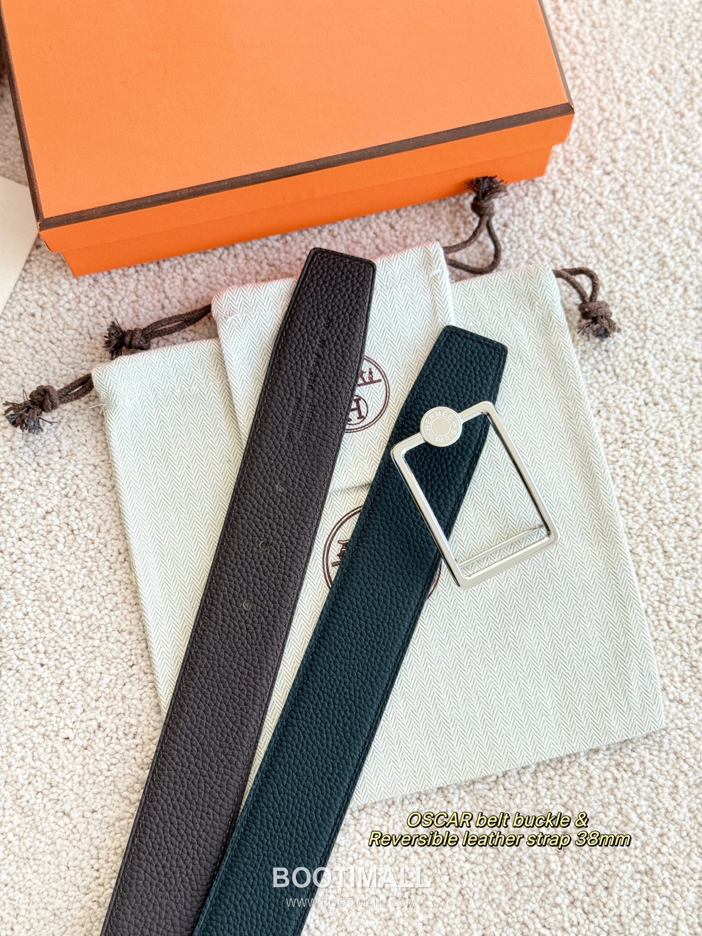 
Hermès Oscar Reversible Swift Calfskin Belt 에르메스 오스카 리버서블 스위프트 카프스킨 벨트 3.8cm 2