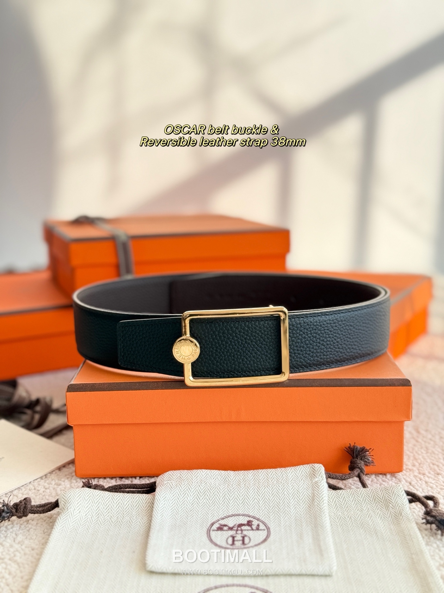 
Hermès Oscar Reversible Swift Calfskin Belt 에르메스 오스카 리버서블 스위프트 카프스킨 벨트 3.8cm 3
