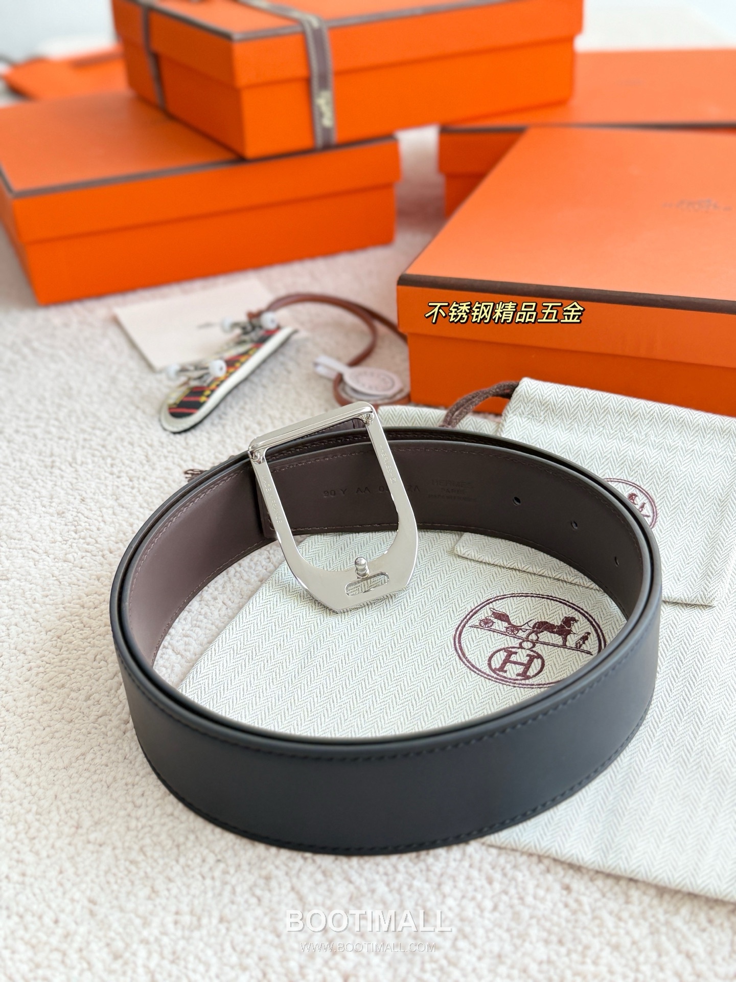 
Hermès Jockey Reversible Matte Calfskin Belt 에르메스 조키 리버서블 매트 카프스킨 벨트 3.8cm 3