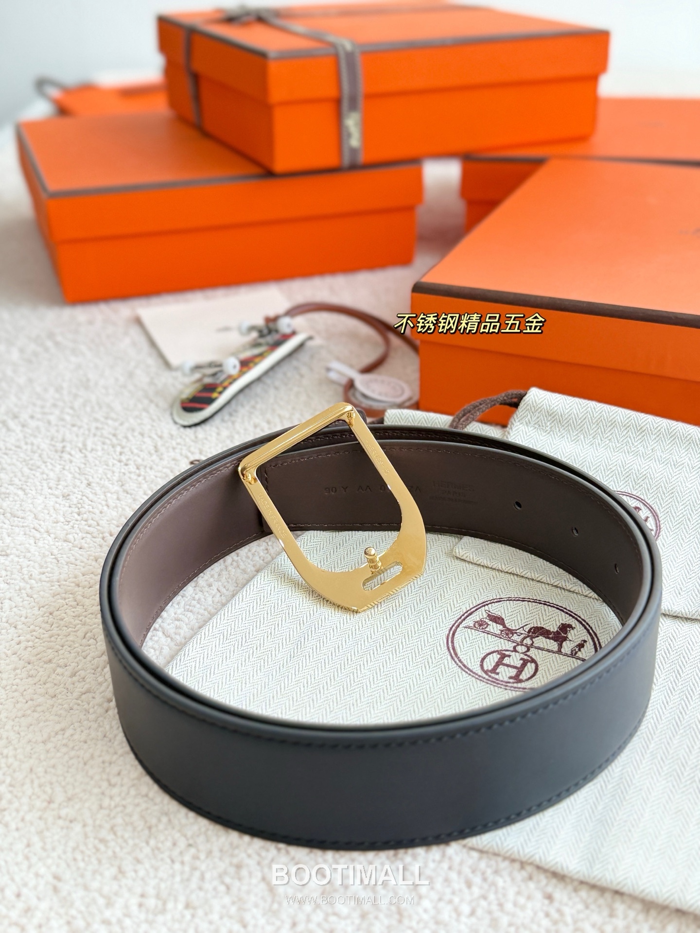 Hermès Jockey Reversible Matte Calfskin Belt 에르메스 조키 리버서블 매트 카프스킨 벨트 3.8cm 3