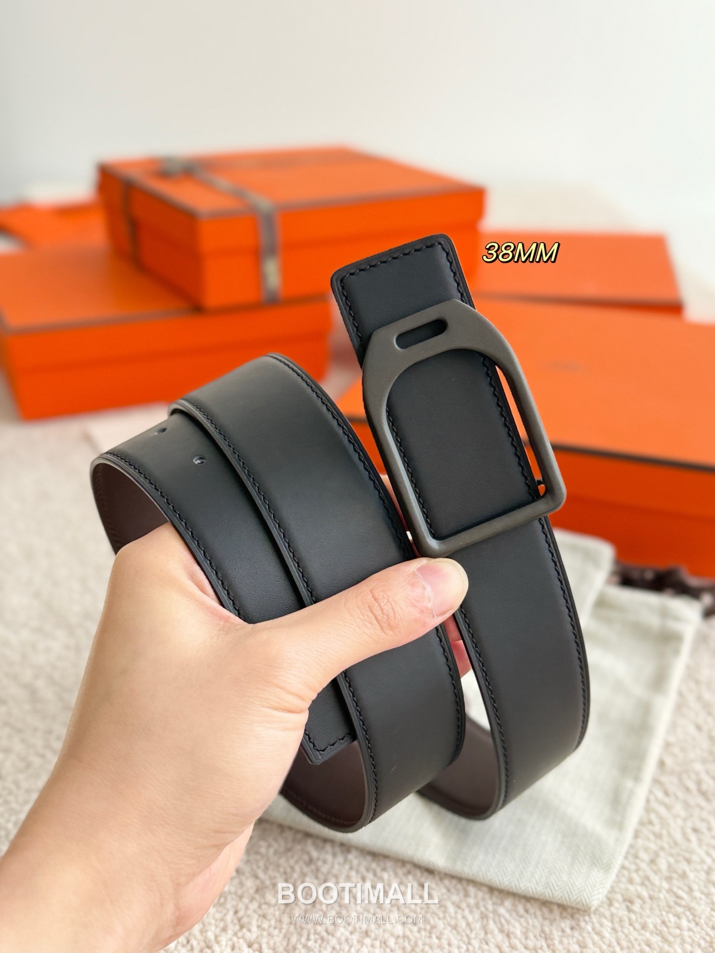 
Hermès Jockey Reversible Matte Calfskin Belt 에르메스 조키 리버서블 매트 카프스킨 벨트 3.8cm 5
