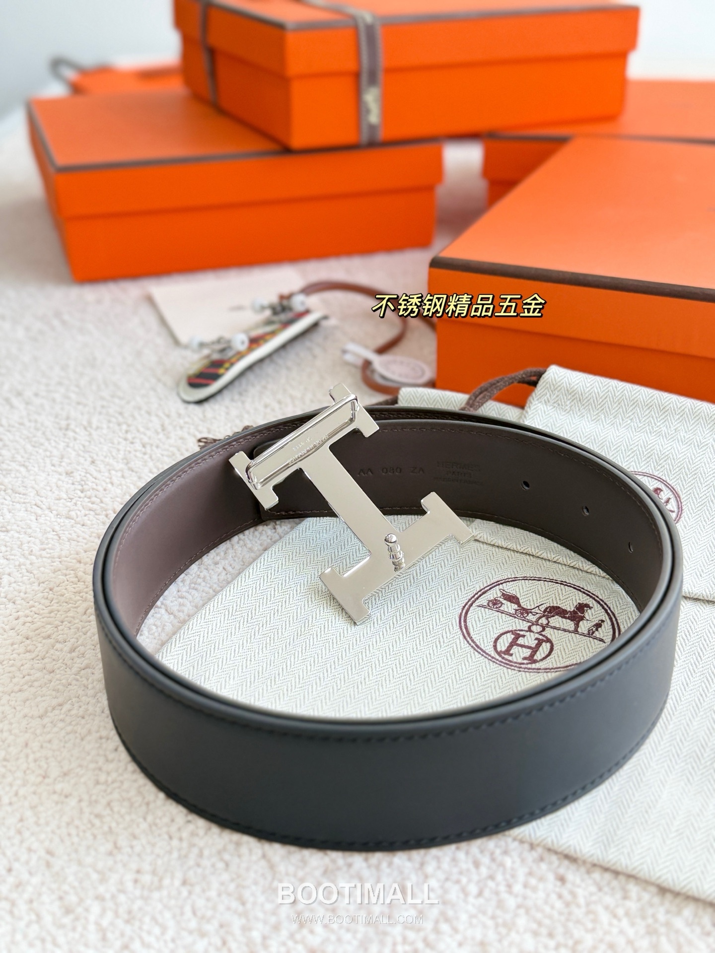 Hermès H 5382 Reversible Matte Calfskin Belt 에르메스 H 5382 리버서블 매트 카프스킨 벨트 3.8cm 5