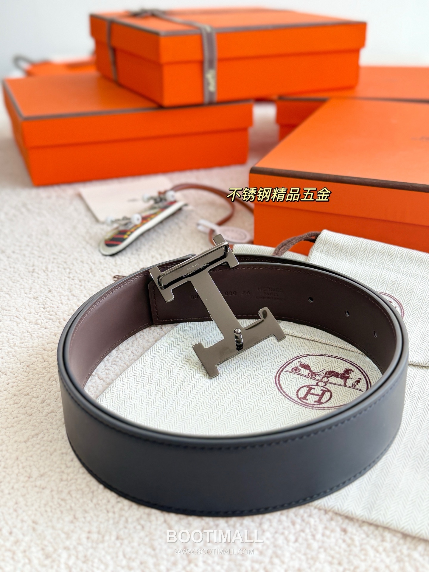 Hermès H 5382 Reversible Matte Calfskin Belt 에르메스 H 5382 리버서블 매트 카프스킨 벨트 3.8cm 5