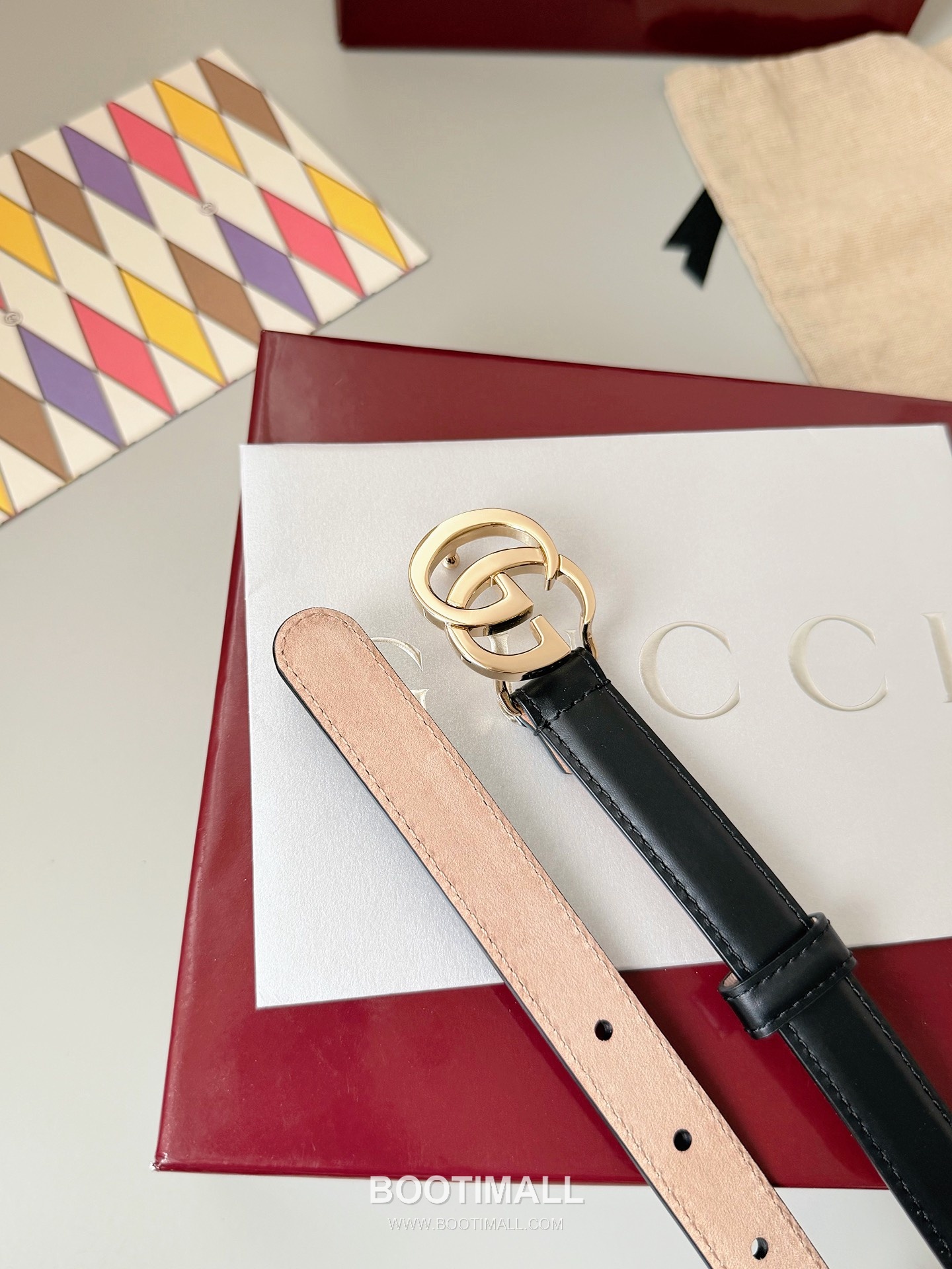 
Gucci Double G Buckle Smooth Calfskin Belt 구찌 더블 G 스무스 송아지 가죽 벨트 3.5cm 1