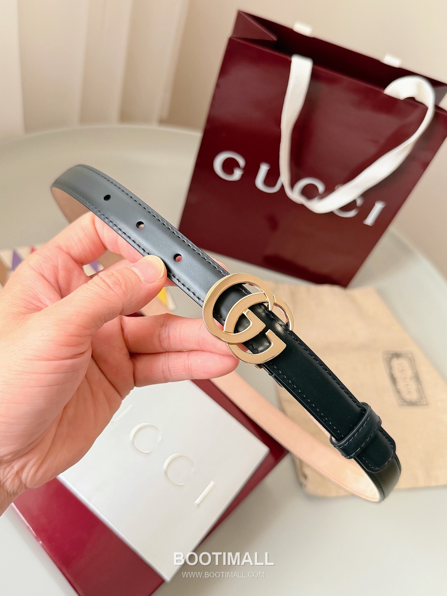 
Gucci Double G Buckle Smooth Calfskin Belt 구찌 더블 G 스무스 송아지 가죽 벨트 3.5cm 2