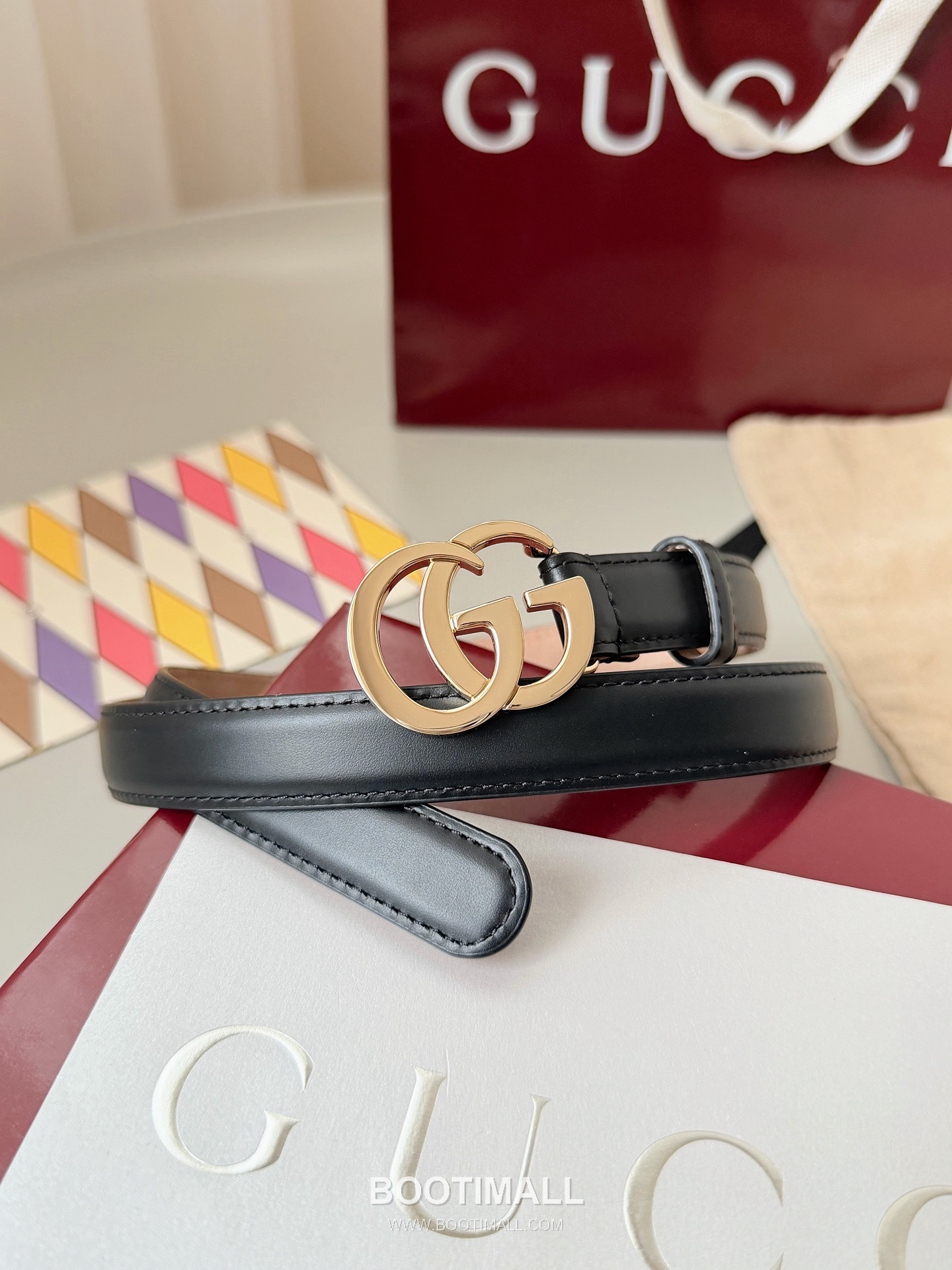 
Gucci Double G Buckle Smooth Calfskin Belt 구찌 더블 G 스무스 송아지 가죽 벨트 3.5cm 7