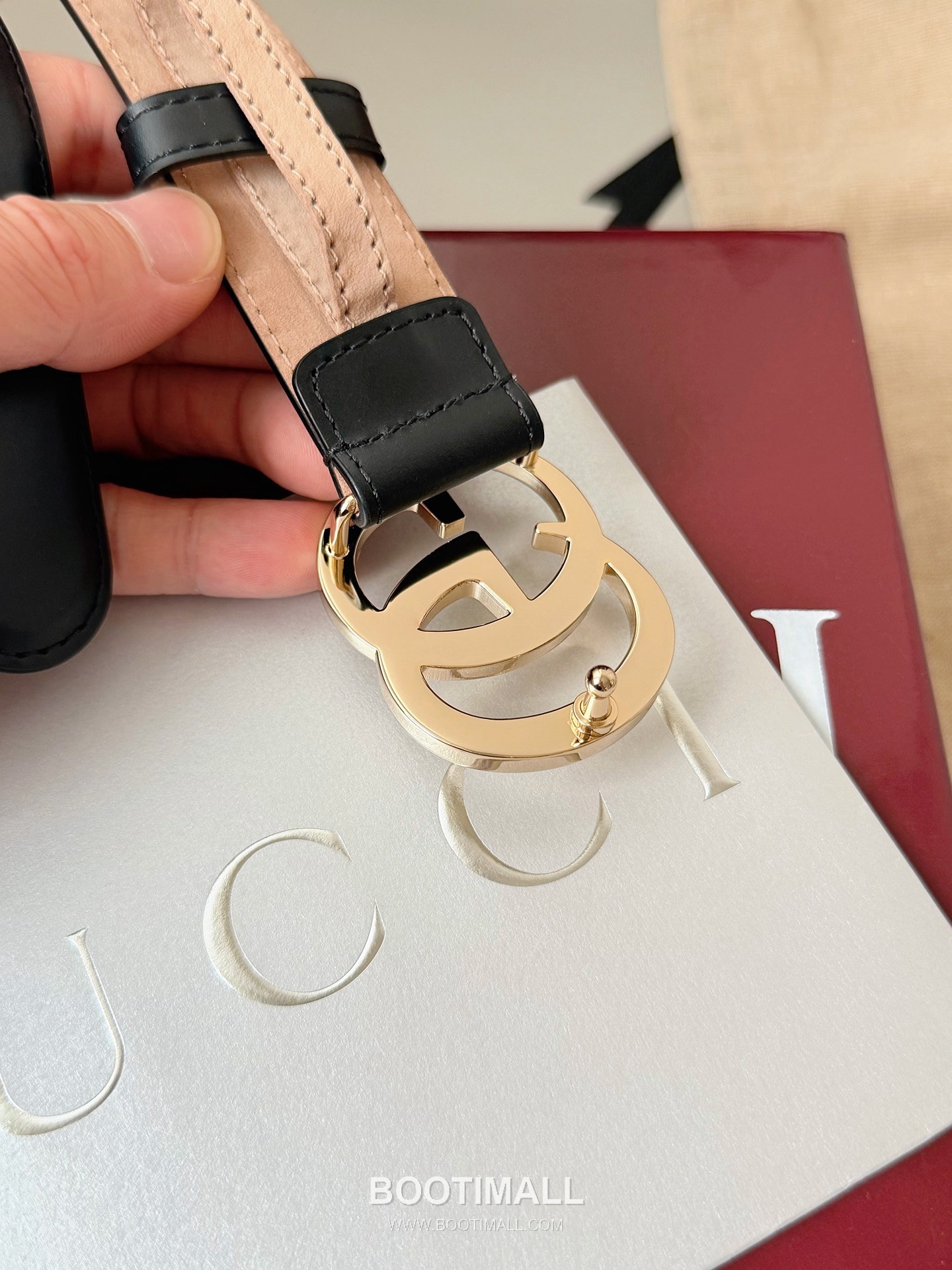 
Gucci Double G Buckle Smooth Calfskin Belt 구찌 더블 G 스무스 송아지 가죽 벨트 3.5cm 2