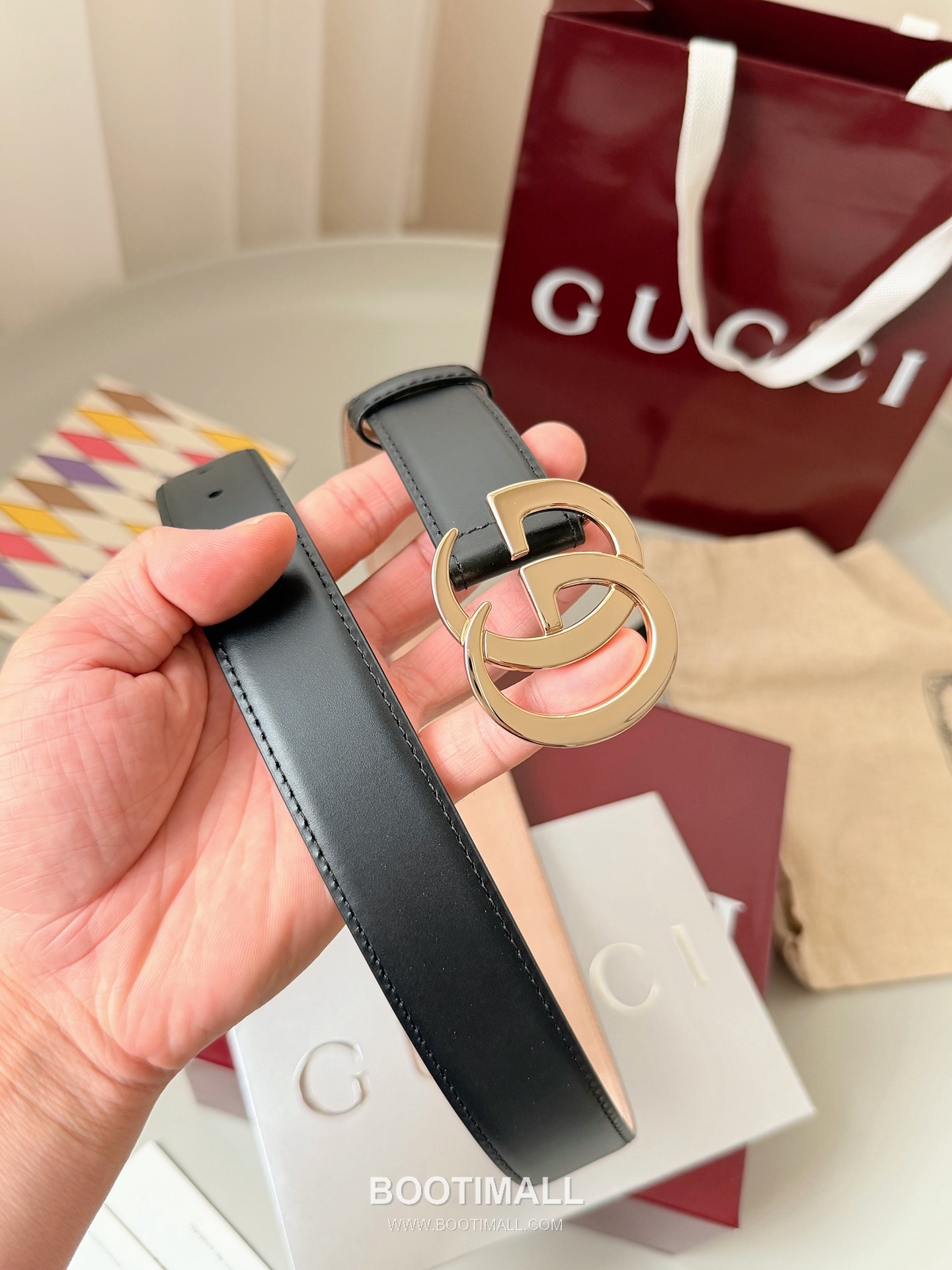 
Gucci Double G Buckle Smooth Calfskin Belt 구찌 더블 G 스무스 송아지 가죽 벨트 3.5cm 4