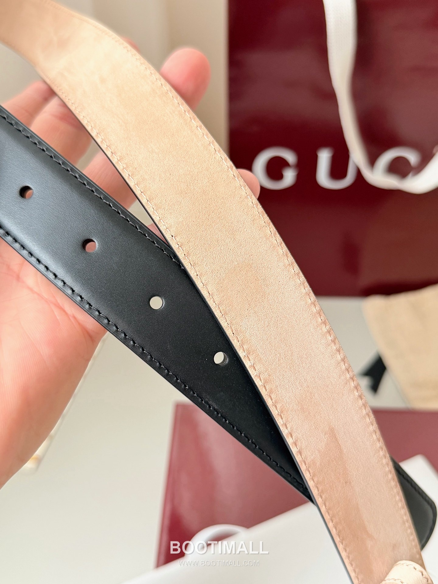 
Gucci Double G Buckle Smooth Calfskin Belt 구찌 더블 G 스무스 송아지 가죽 벨트 3.5cm 6