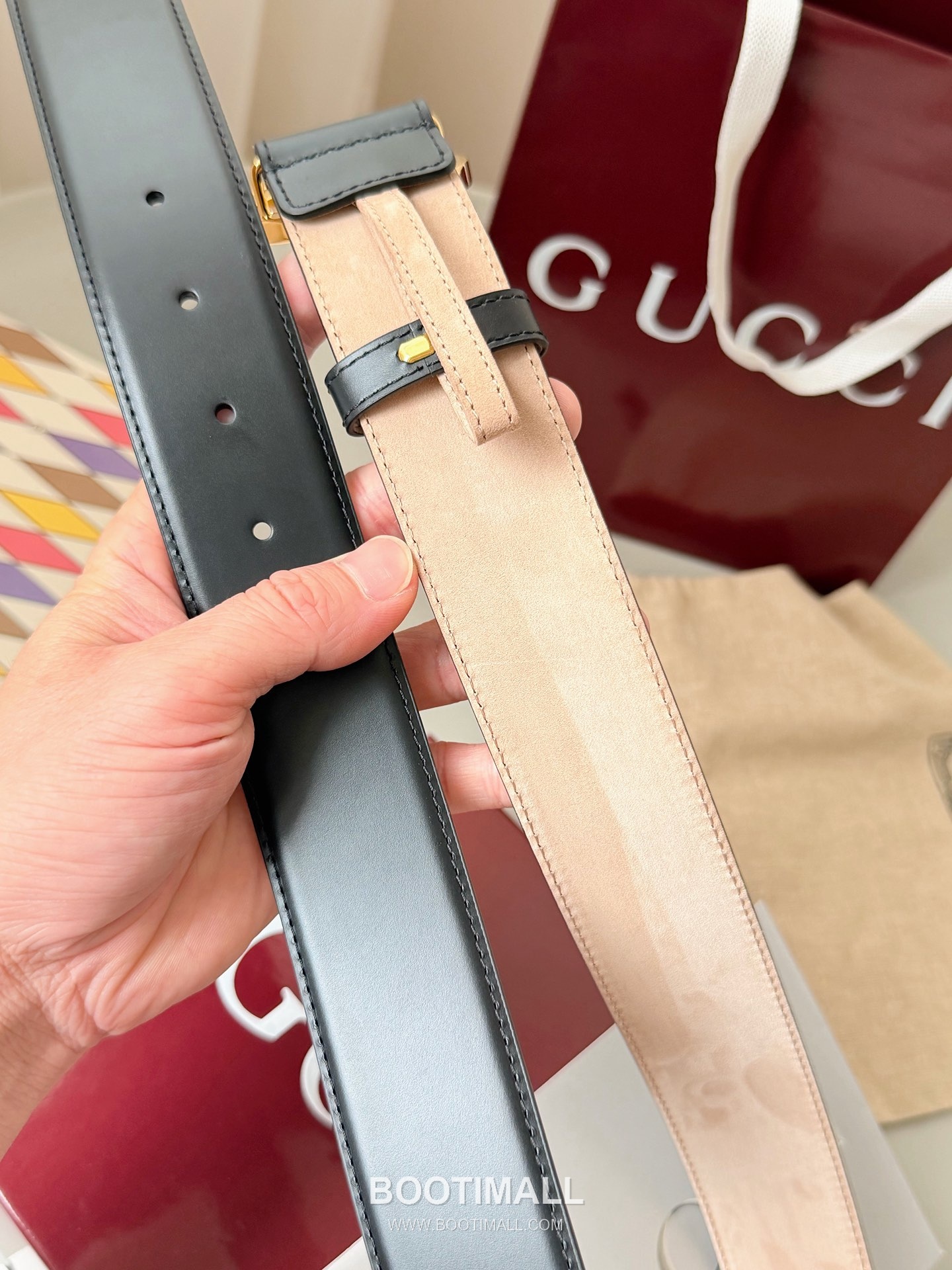 
Gucci Interlocking G Buckle Smooth Calfskin Belt 구찌 인터로킹 G 스무스 송아지 가죽 벨트 4cm 3