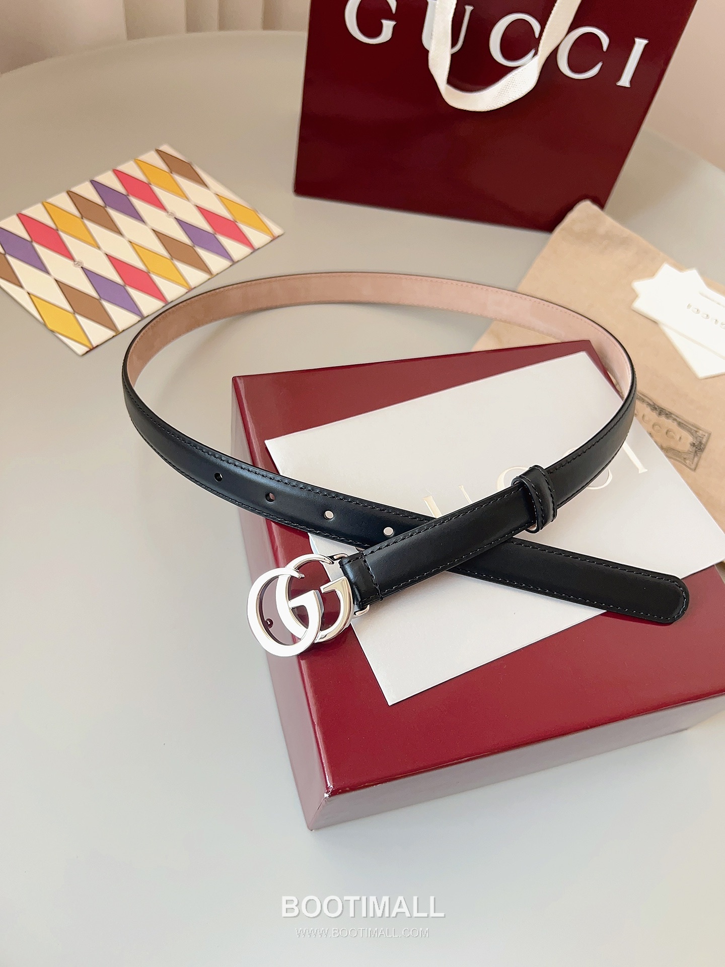 Gucci Double G Buckle Smooth Calfskin Belt 구찌 더블 G 스무스 송아지 가죽 벨트 3.5cm 1