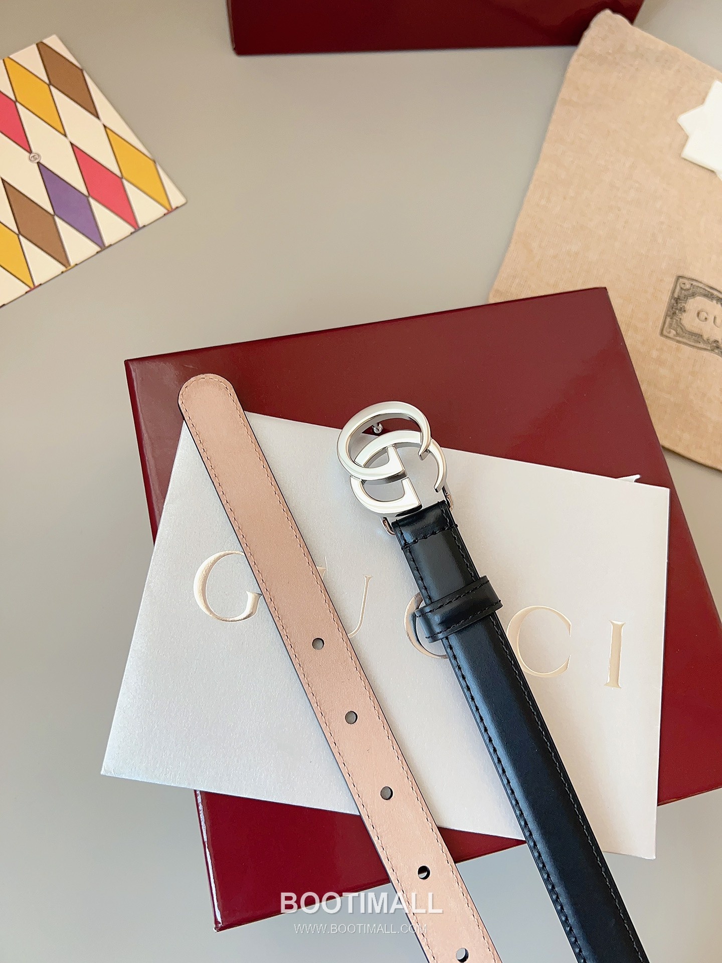 Gucci Double G Buckle Smooth Calfskin Belt 구찌 더블 G 스무스 송아지 가죽 벨트 3.5cm 2