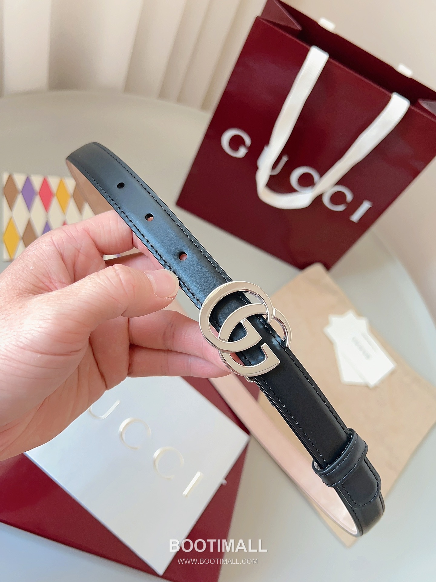 Gucci Double G Buckle Smooth Calfskin Belt 구찌 더블 G 스무스 송아지 가죽 벨트 3.5cm 3