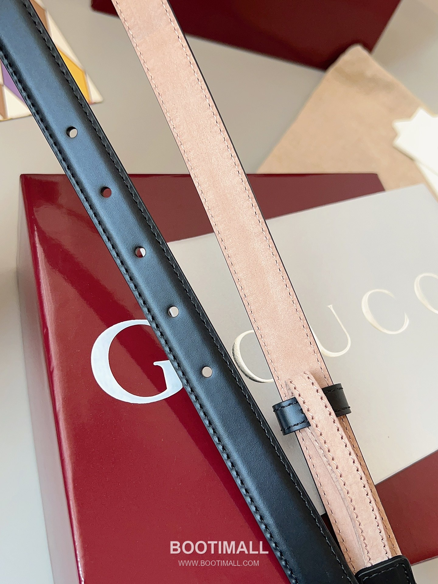 Gucci Double G Buckle Smooth Calfskin Belt 구찌 더블 G 스무스 송아지 가죽 벨트 3.5cm 5