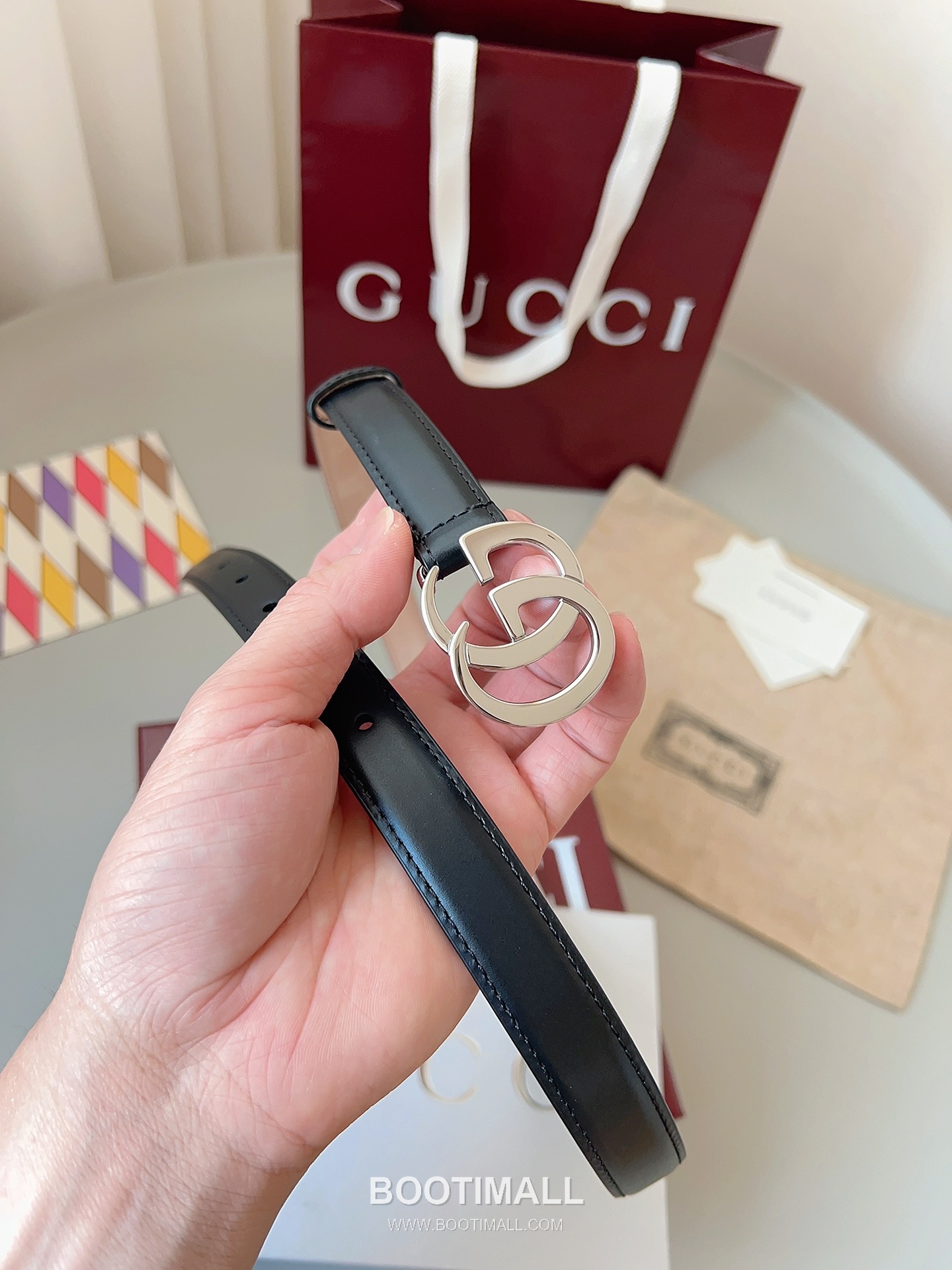 Gucci Double G Buckle Smooth Calfskin Belt 구찌 더블 G 스무스 송아지 가죽 벨트 3.5cm 8