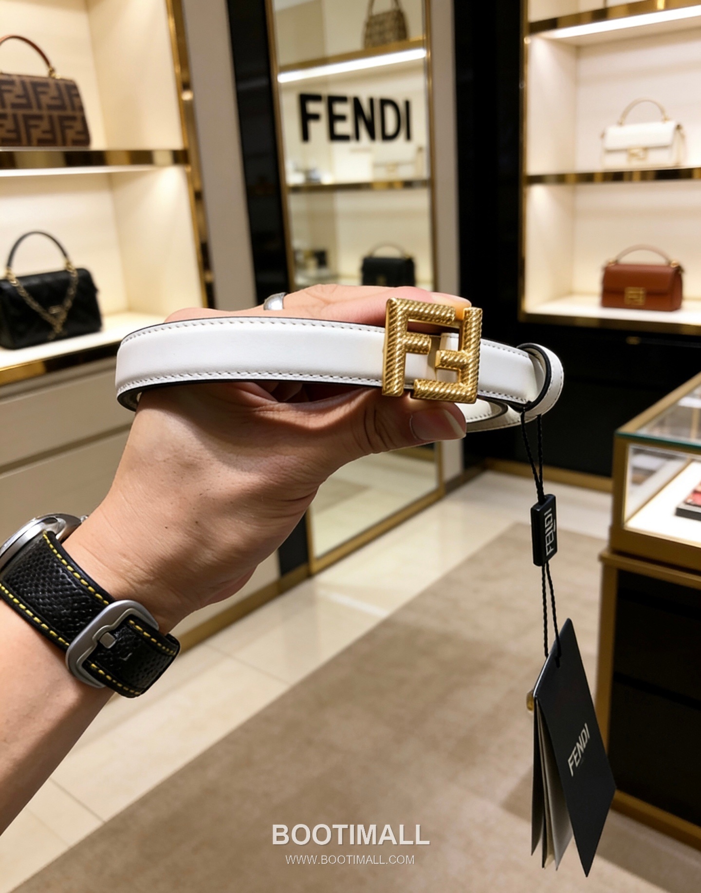 Fendi F Buckle 20mm Double-Sided Full-Grain Cowhide Belt 펜디 F 버클 양면 풀그레인 소가죽 벨트 2cm 1