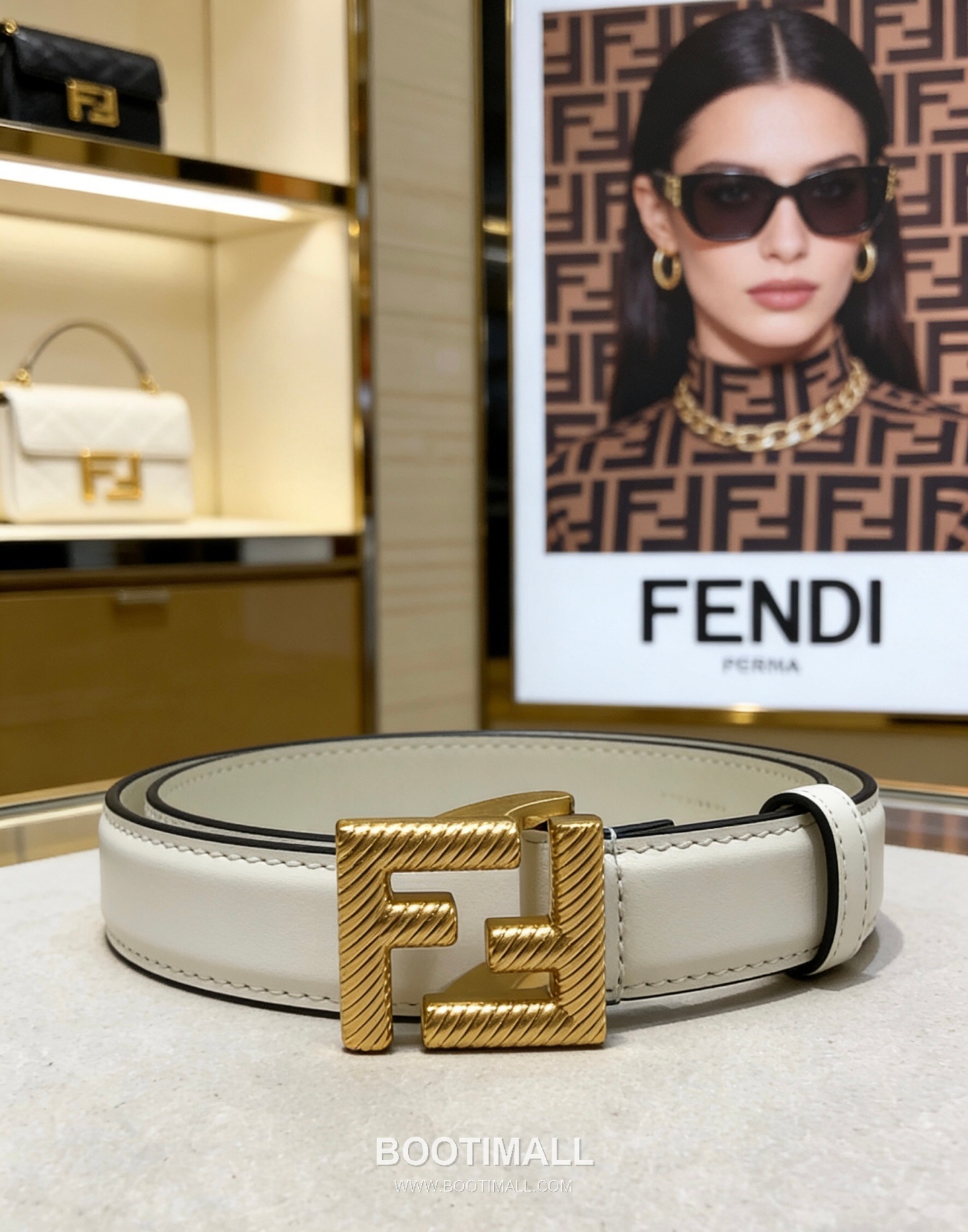 Fendi F Buckle 20mm Double-Sided Full-Grain Cowhide Belt 펜디 F 버클 양면 풀그레인 소가죽 벨트 2cm 2