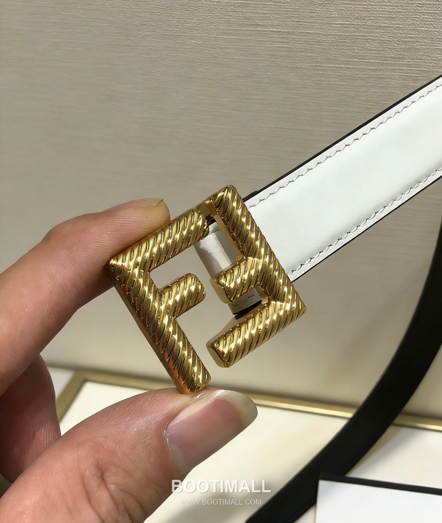 Fendi F Buckle 20mm Double-Sided Full-Grain Cowhide Belt 펜디 F 버클 양면 풀그레인 소가죽 벨트 2cm 5
