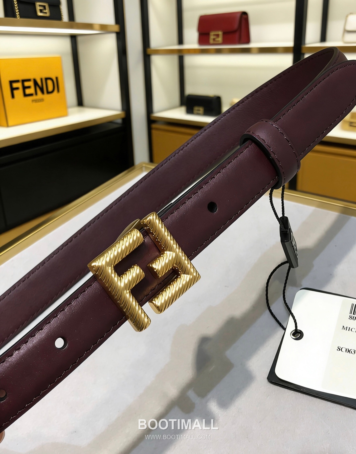Fendi F Buckle 20mm Double-Sided Full-Grain Cowhide Belt 펜디 F 버클 양면 풀그레인 소가죽 벨트 2cm 5