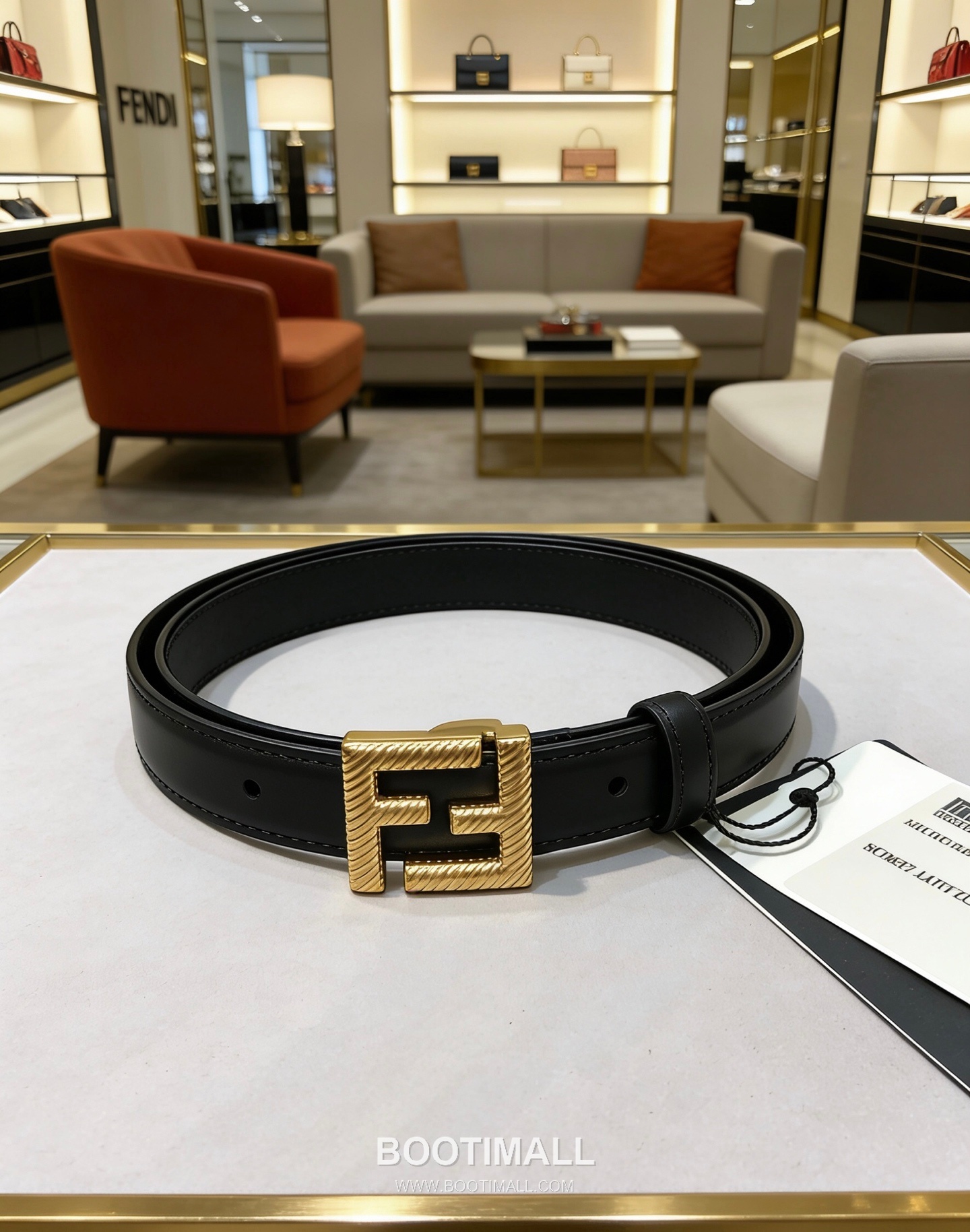 Fendi F Buckle 20mm Double-Sided Full-Grain Cowhide Belt 펜디 F 버클 양면 풀그레인 소가죽 벨트 2cm 2
