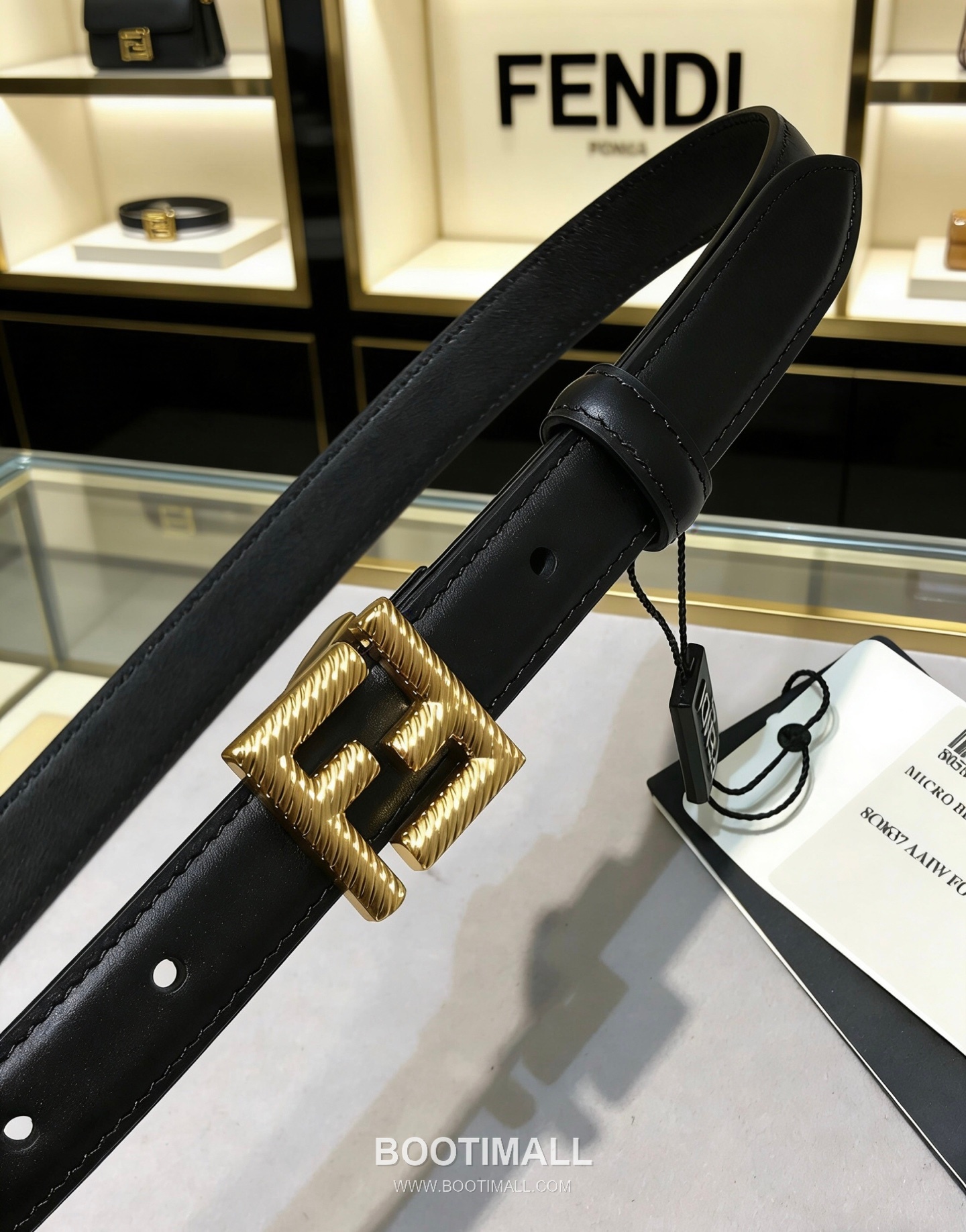 Fendi F Buckle 20mm Double-Sided Full-Grain Cowhide Belt 펜디 F 버클 양면 풀그레인 소가죽 벨트 2cm 4